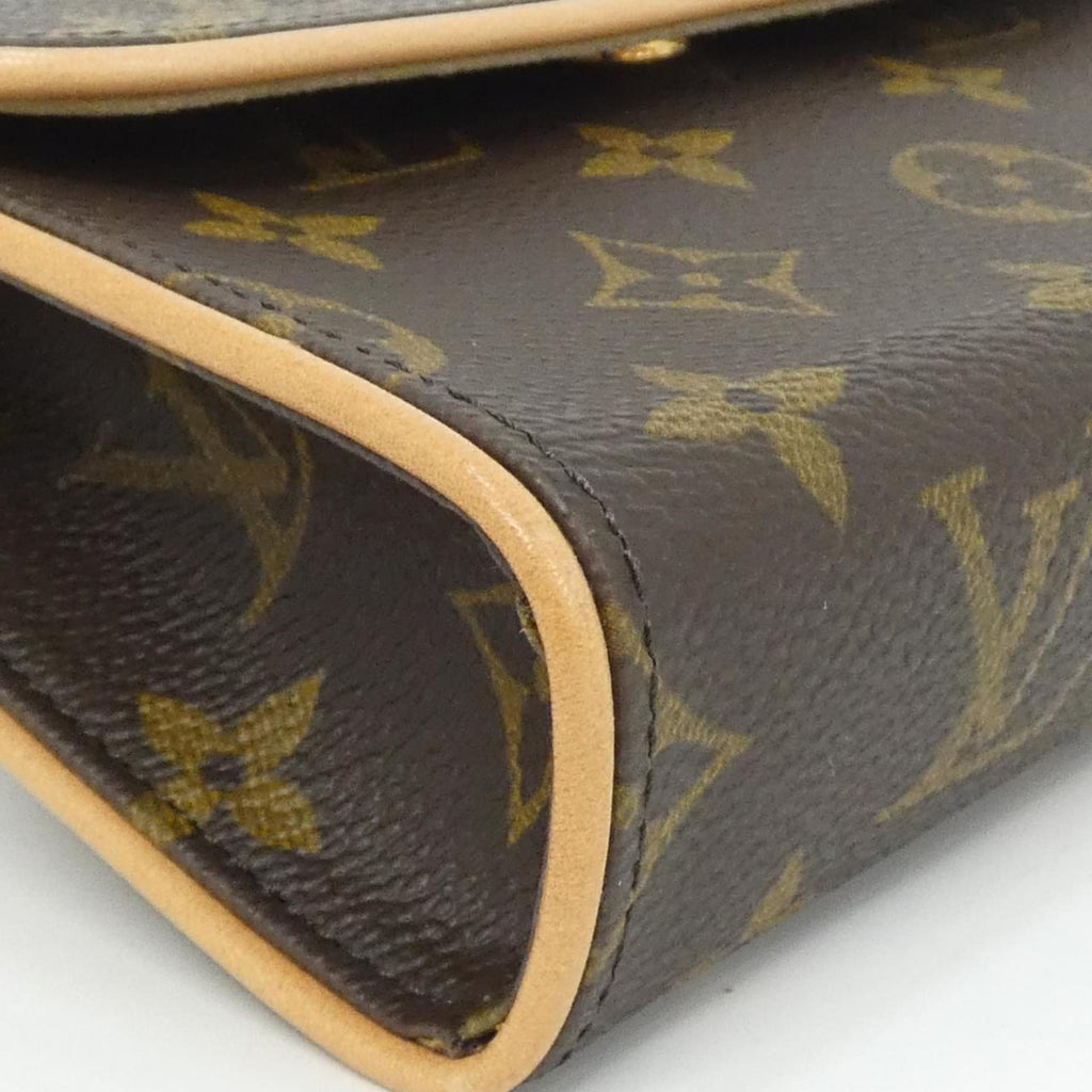 Louis Vuitton Marron Coated Canvas Fanny Pack Pochette