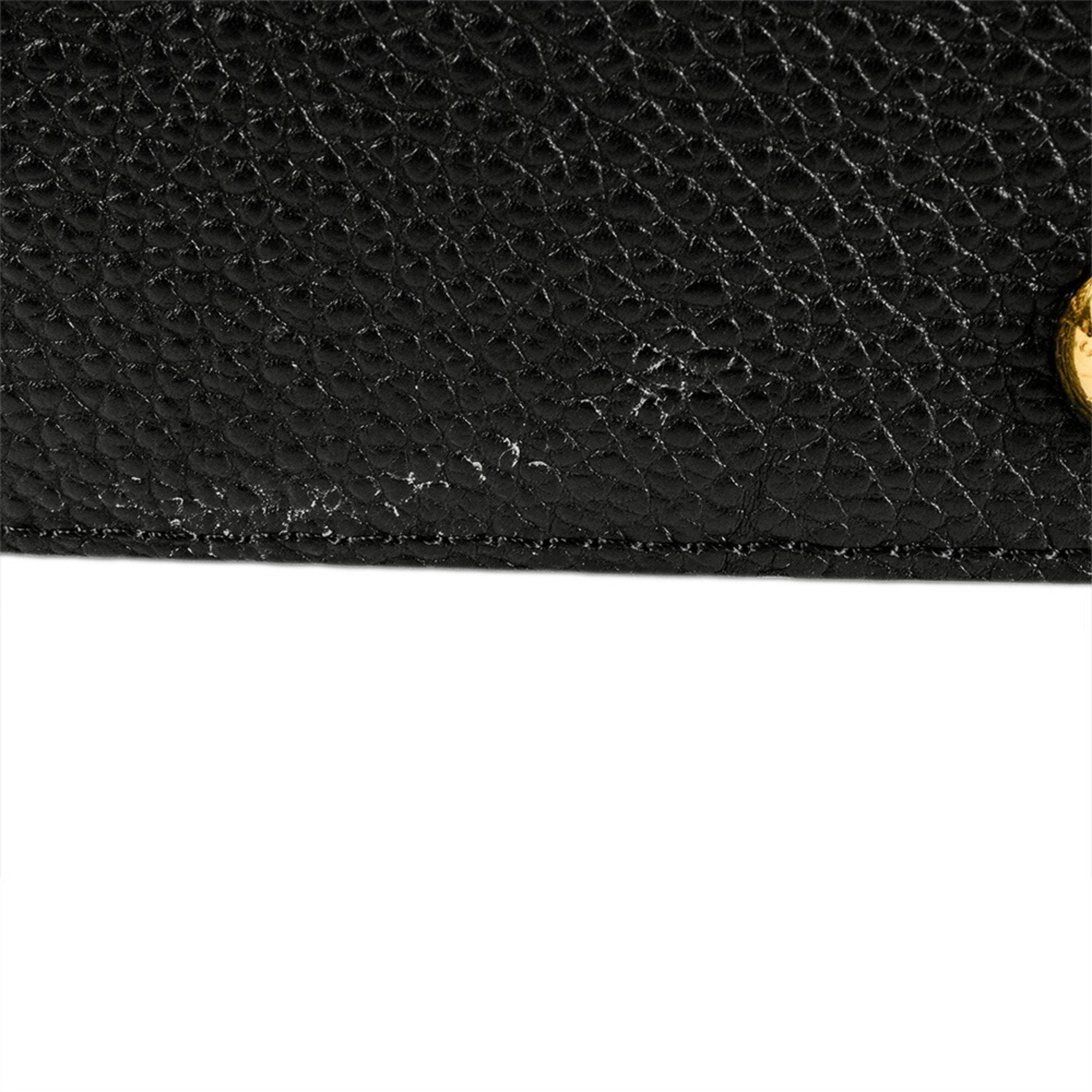 Louis Vuitton Black Leather Handbag