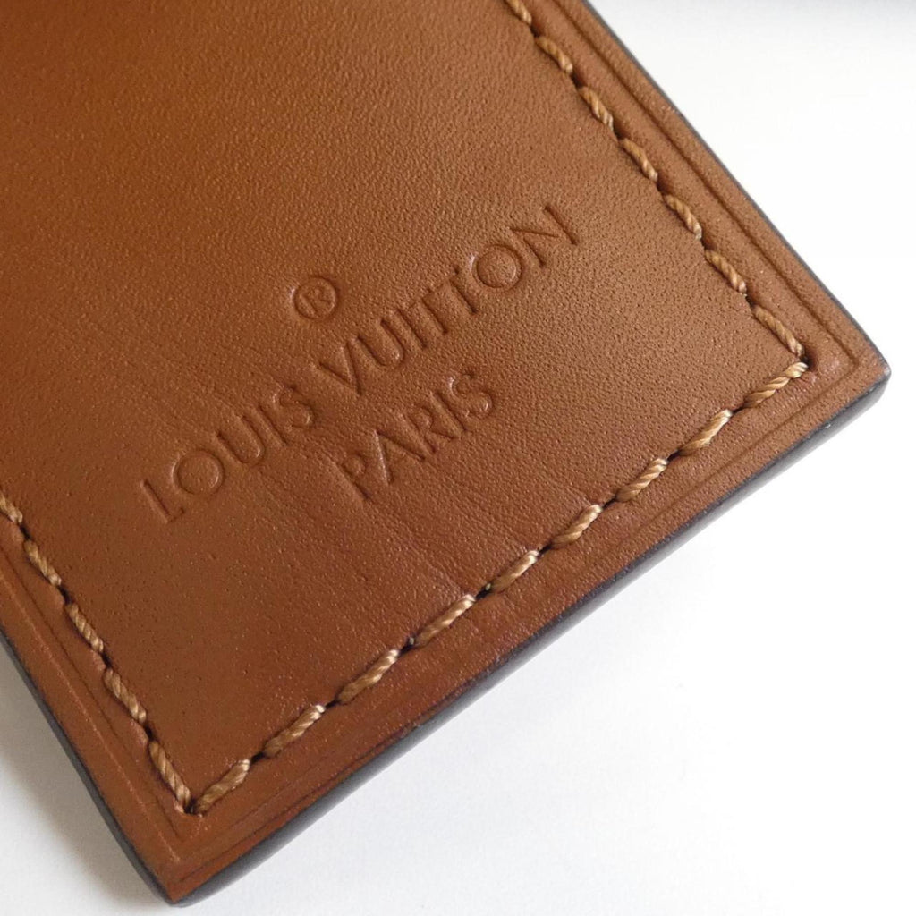 Louis Vuitton Black Marron Coated Canvas Leather Handbag