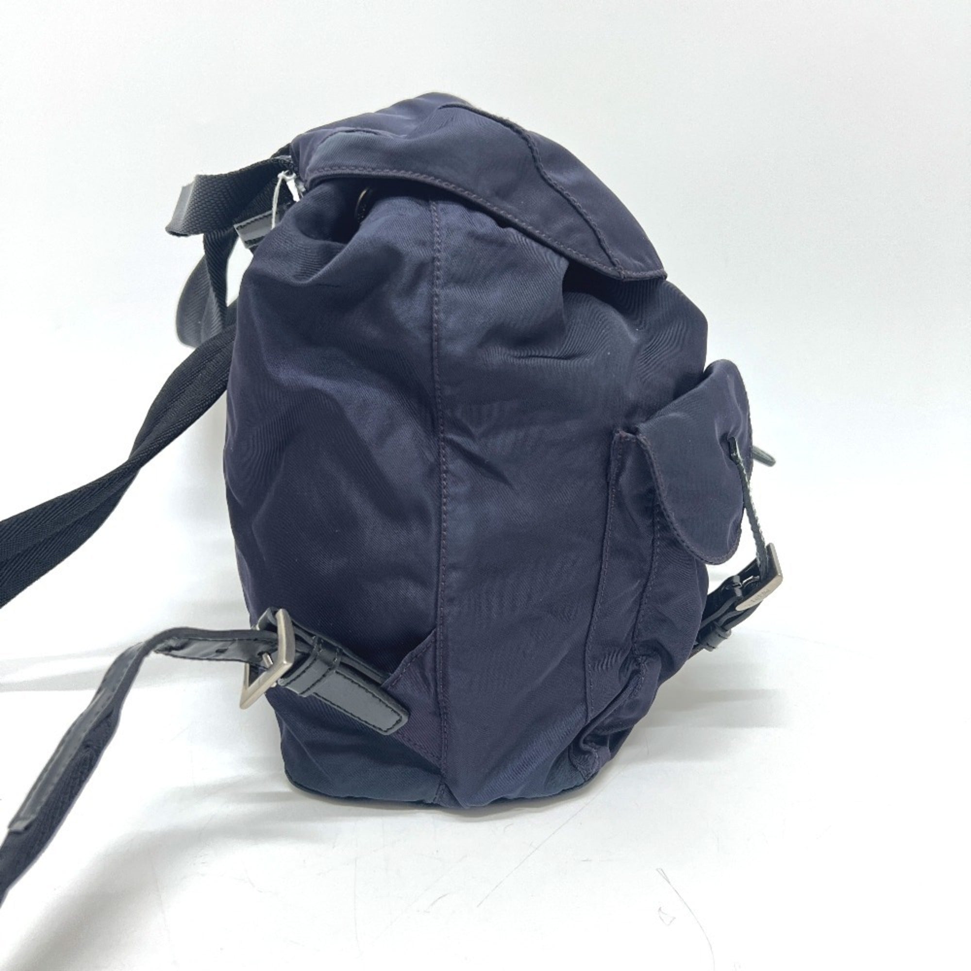 Prada Purple Nylon Leather Backpack