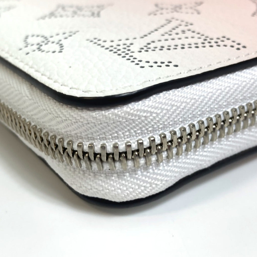 Louis Vuitton Mahina Pink White Mahina Leather Long Wallet