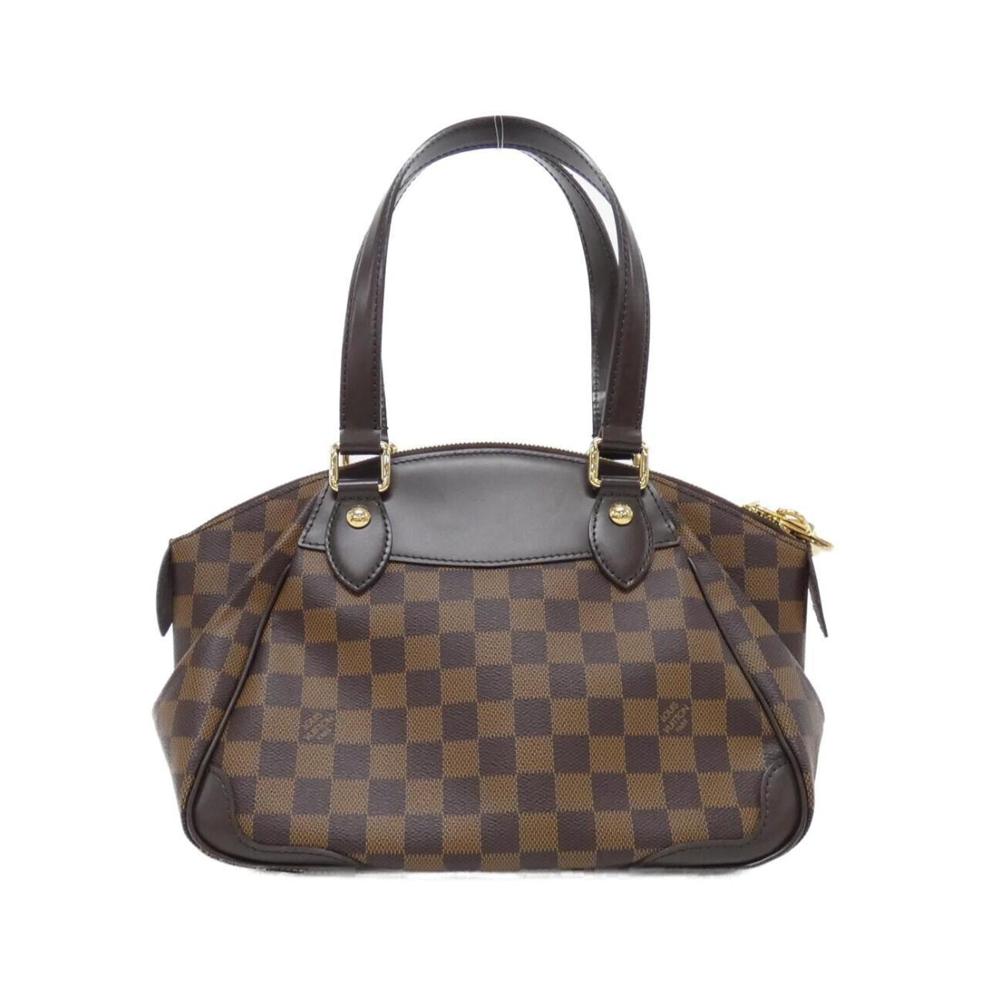 Louis Vuitton Brown Coated Canvas Handbag