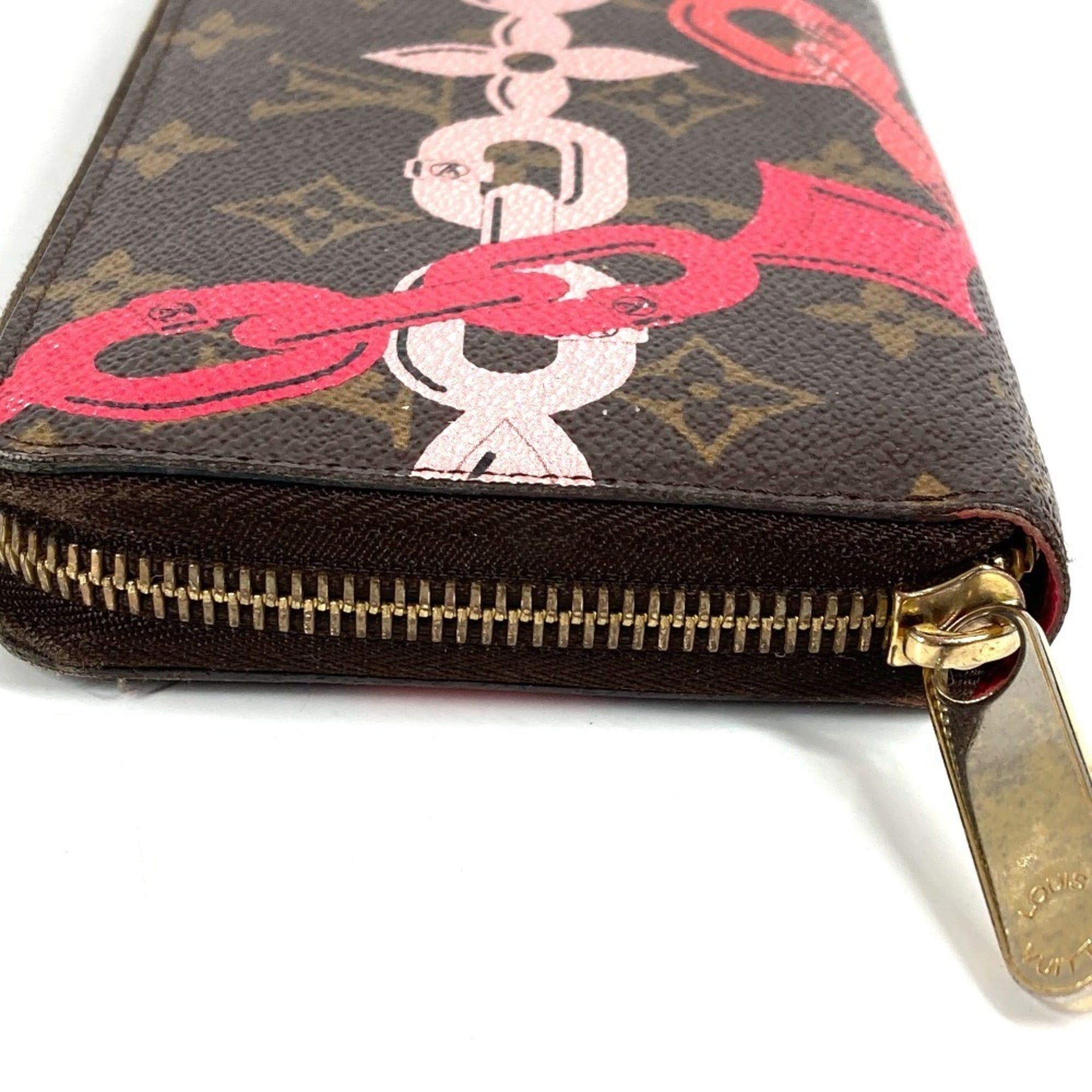 Louis Vuitton Monogram Bay Brown Pink Monogram Long Wallet