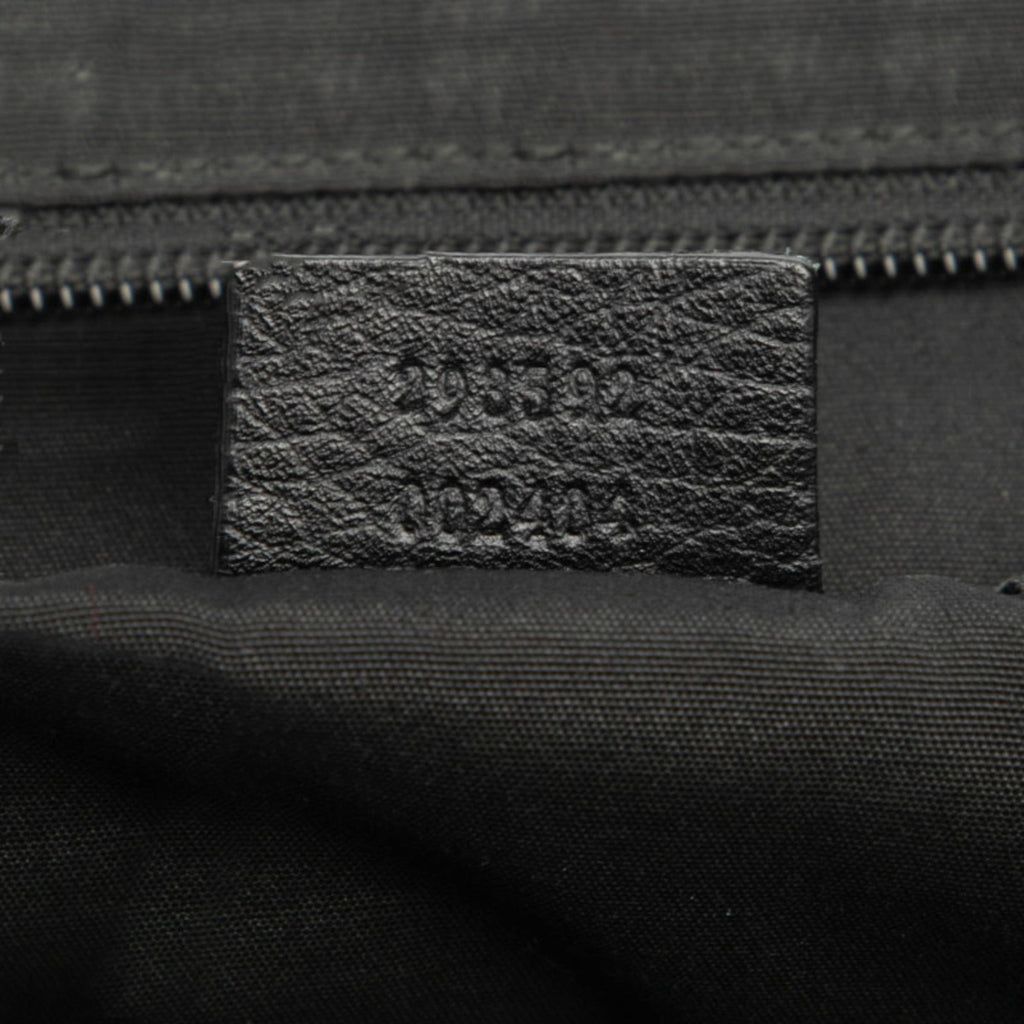Gucci Black Nylon Leather Shoulder Bag (Pre-Owned)
