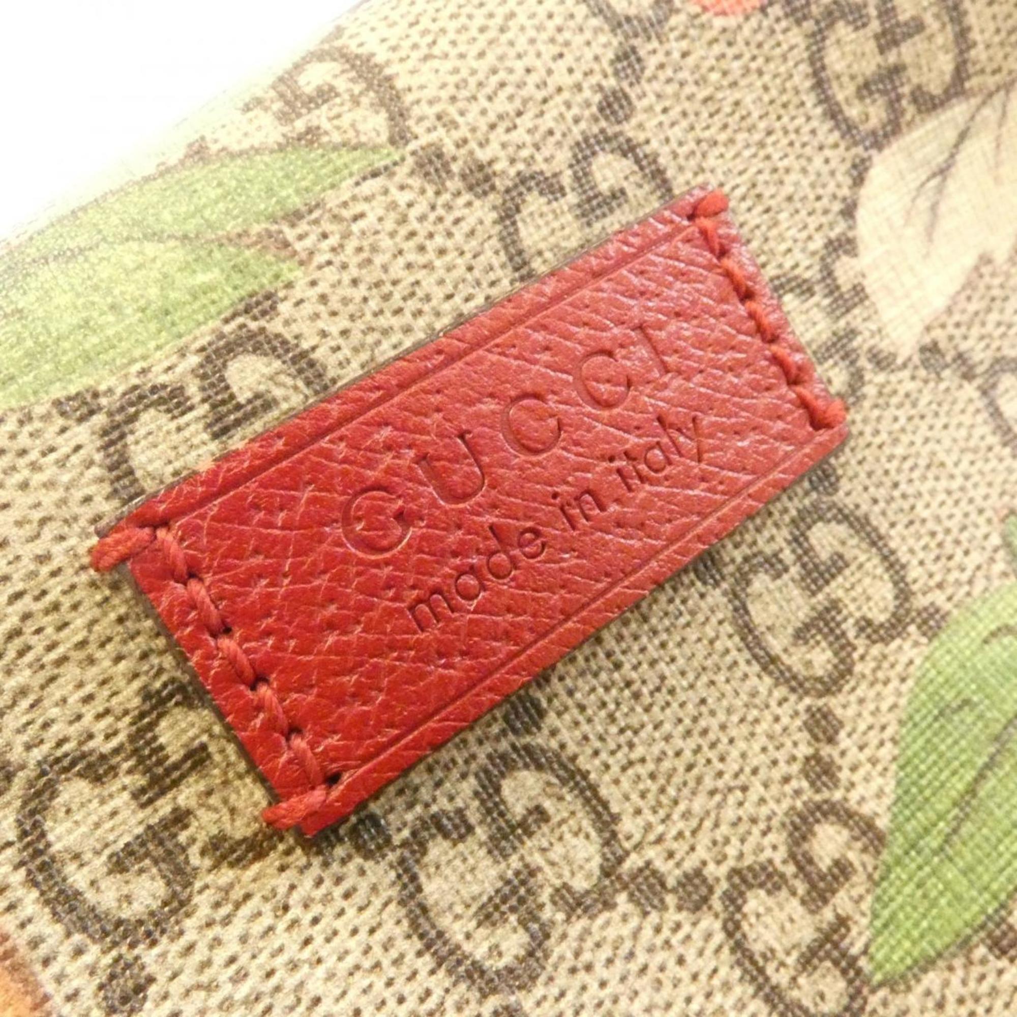 Gucci Beige Red Color Gg Supreme Backpack (Pre-Owned)