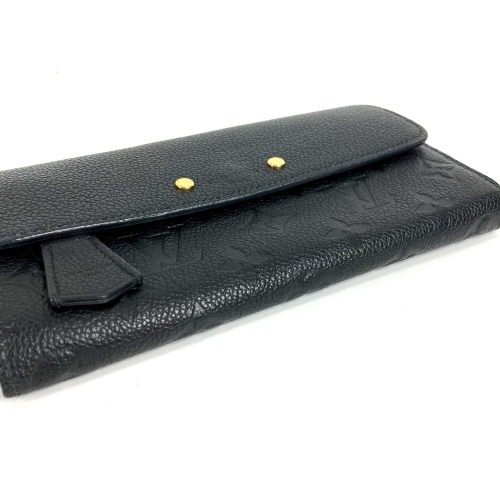 Louis Vuitton Monogram Empreinte Black Noir Monogram Empreinte Long Wallet