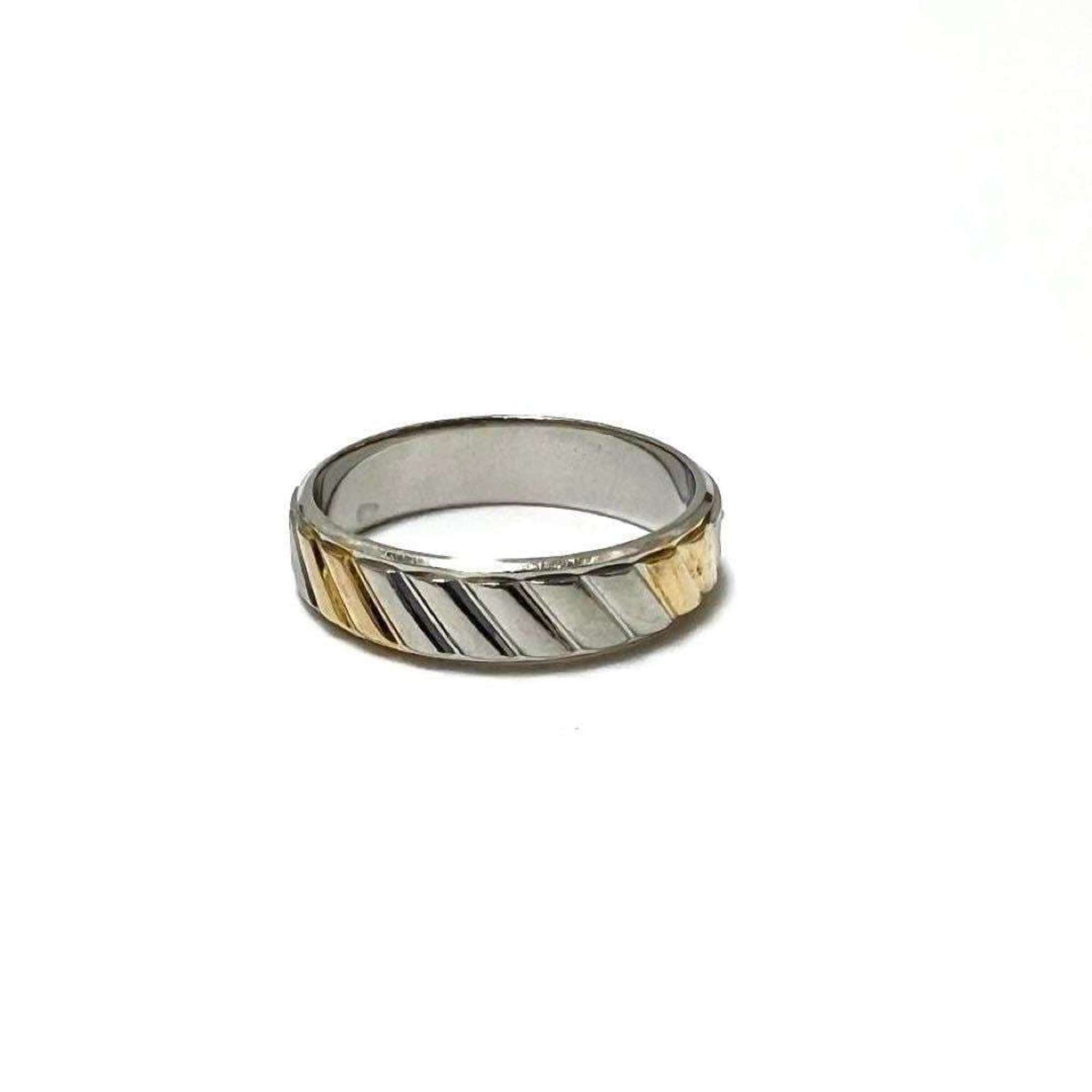 Celine Yellow Gold (18K) Platinum 850 Band Ring
