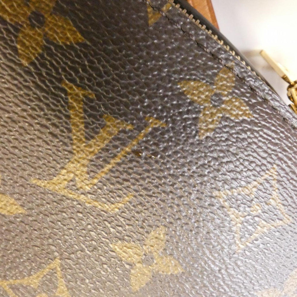 Louis Vuitton Marron Coated Canvas Handbag