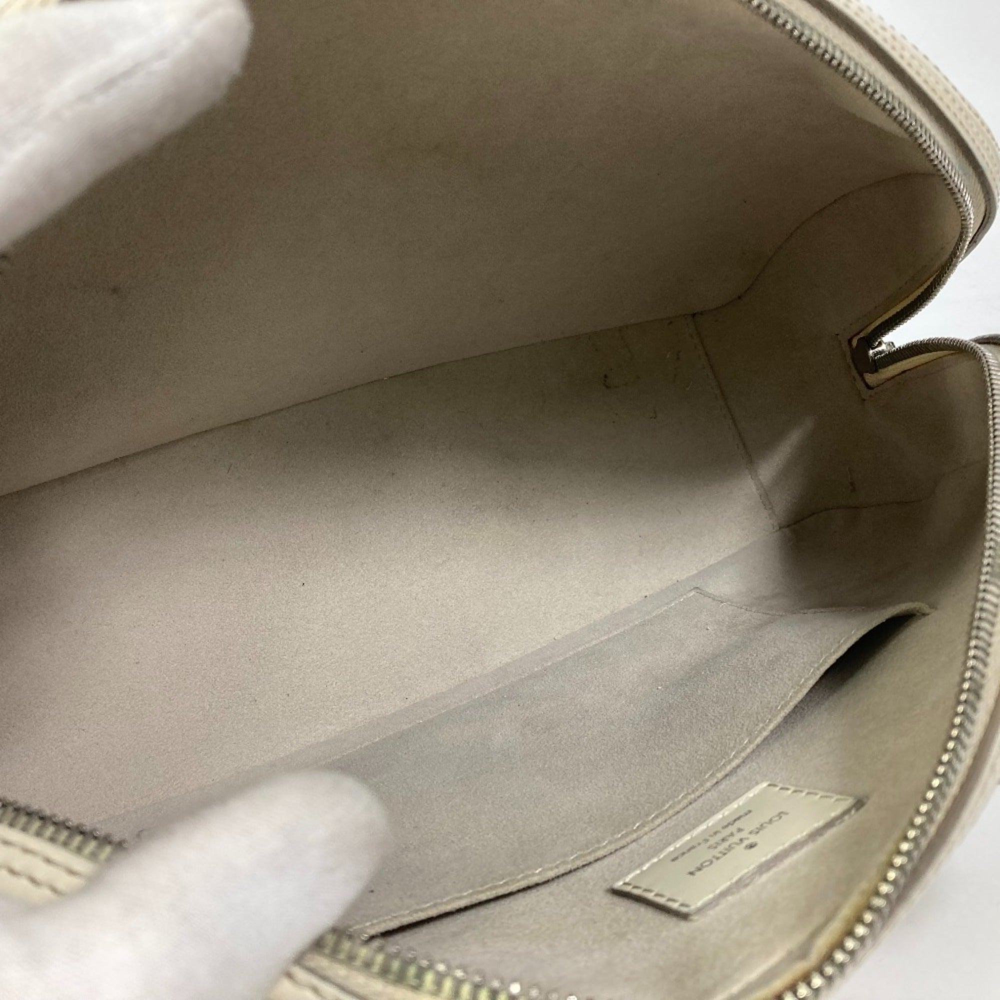 Louis Vuitton Epi Lv Off White White Epi Leather Boston Bag Handbag