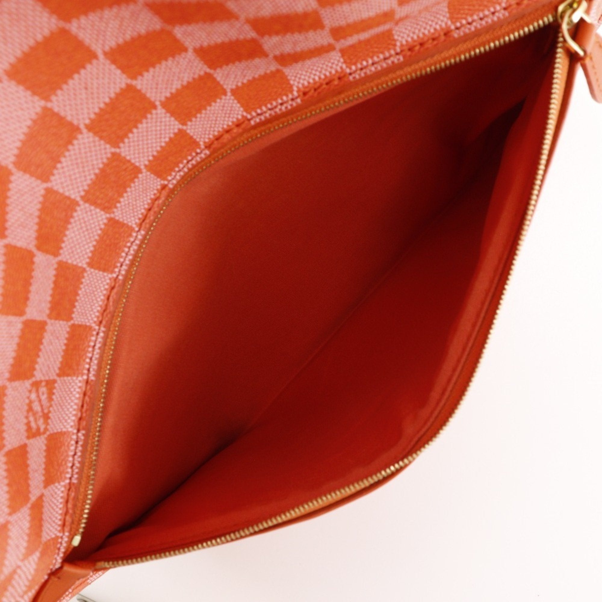 Louis Vuitton Orange Pimont Damier Canvas Handbag Tote Bag