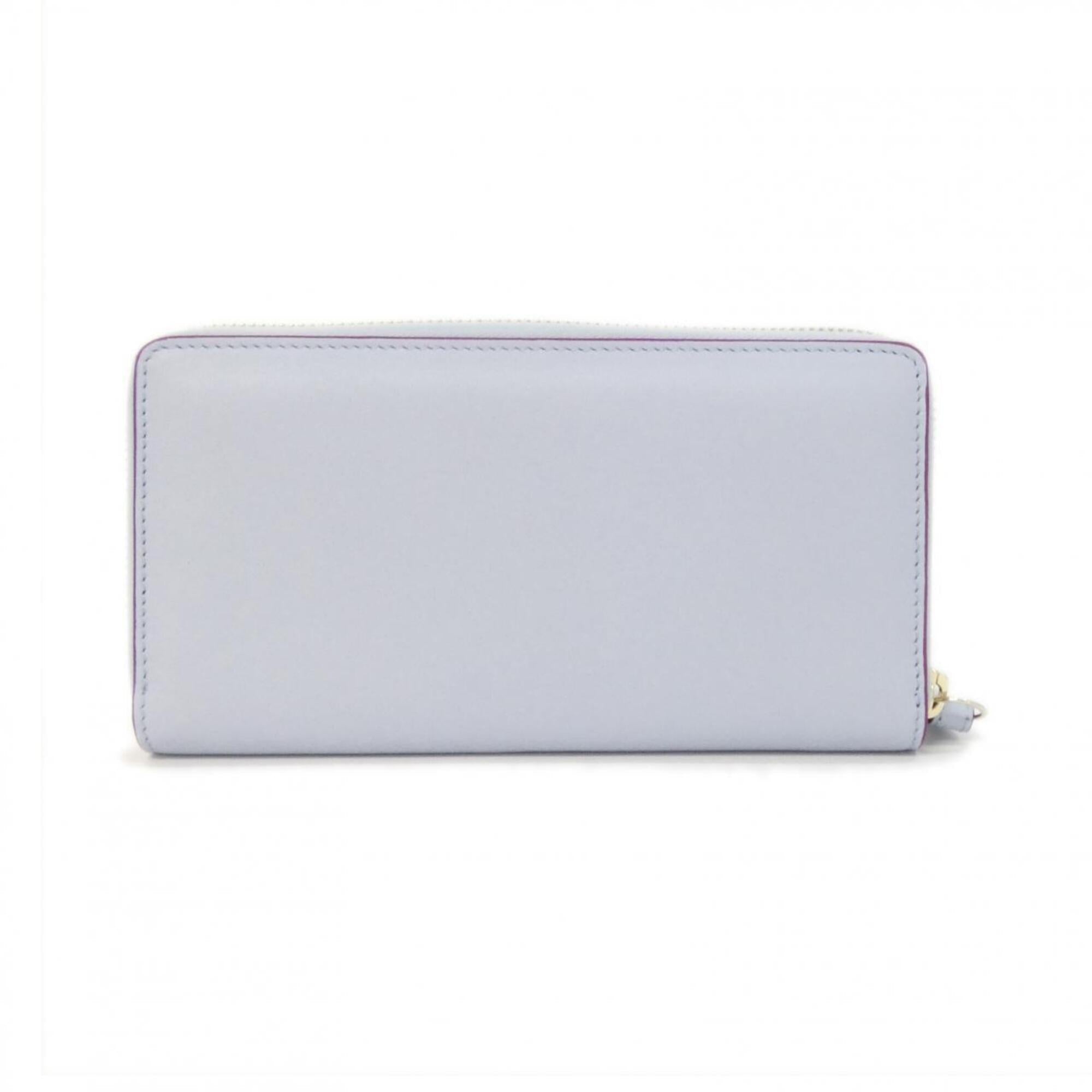 Gucci Light Blue Leather Long Wallet (Bi-Fold) (Pre-Owned)