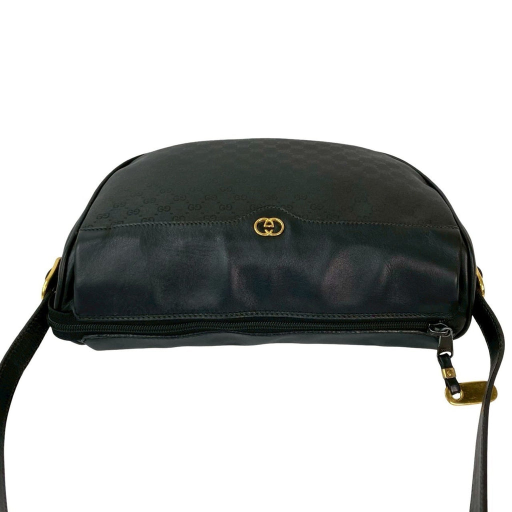 Gucci Black Leather Pvc Pochette Shoulder Bag (Pre-Owned)