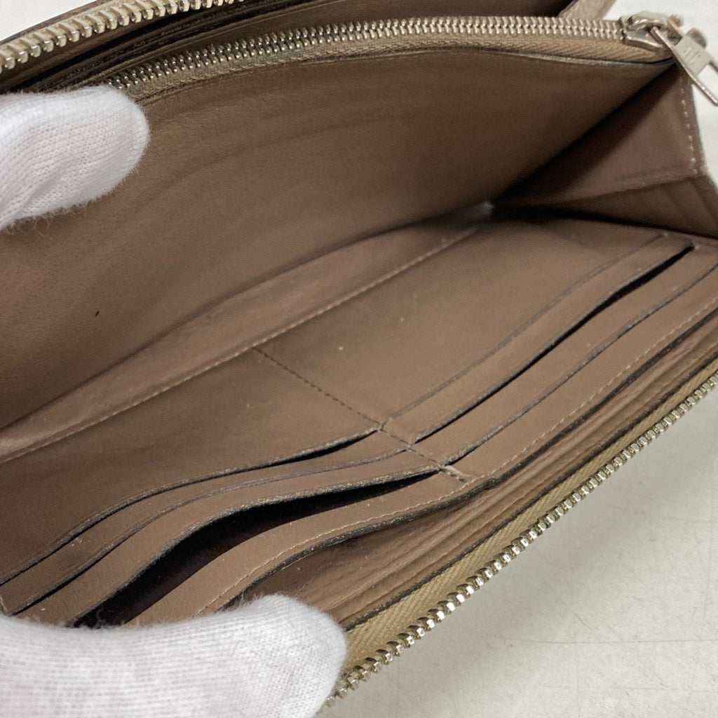 Louis Vuitton Parnassea Beige Leather Long Wallet