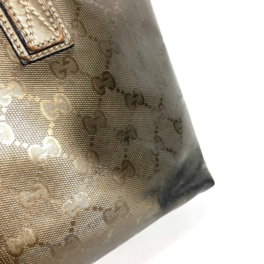 Gucci Metallic Brown Gg Imprimé Shoulder Bag Tote Bag (Pre-Owned)