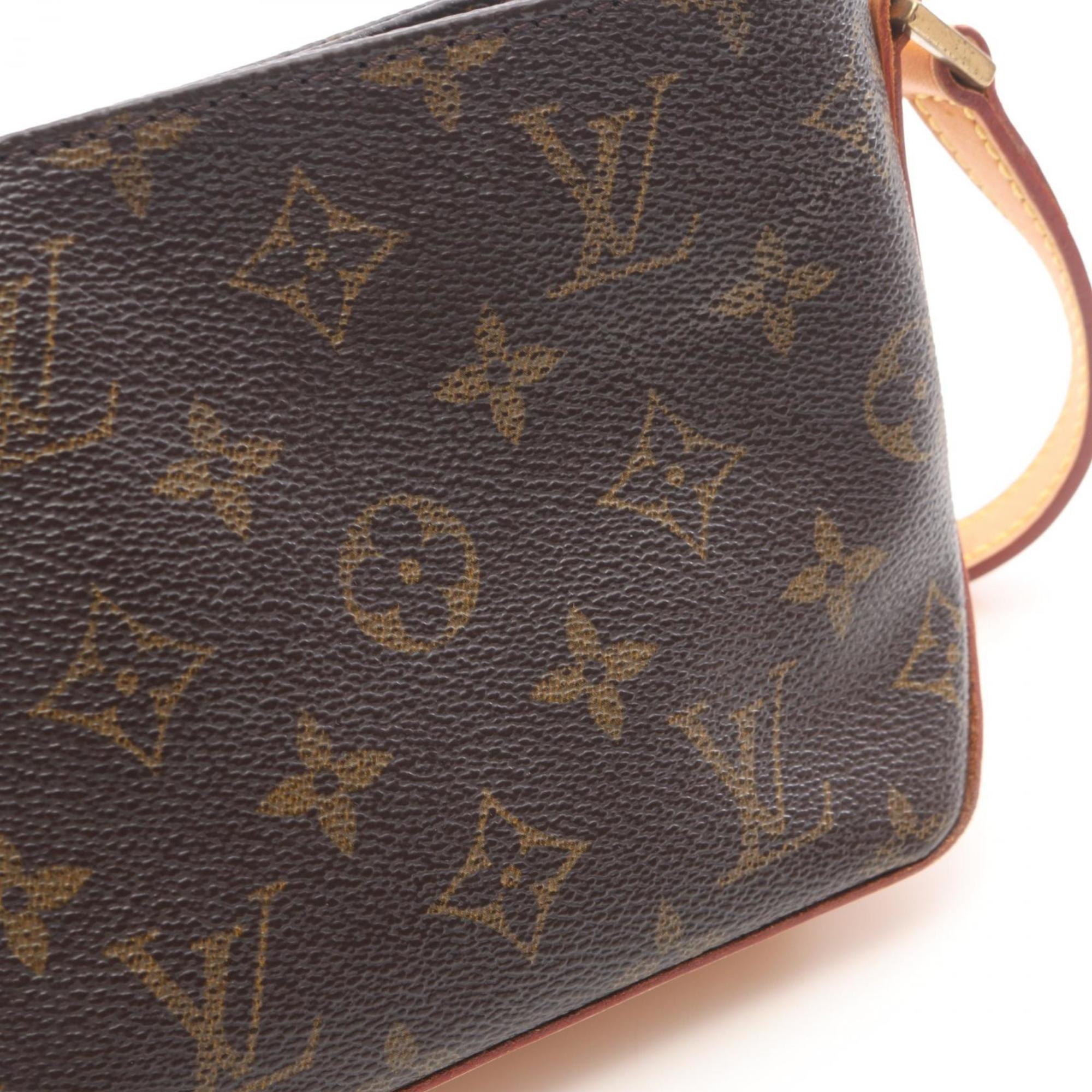 Louis Vuitton Brown Monogram Pvc Coated Canvas Leather Shoulder Bag