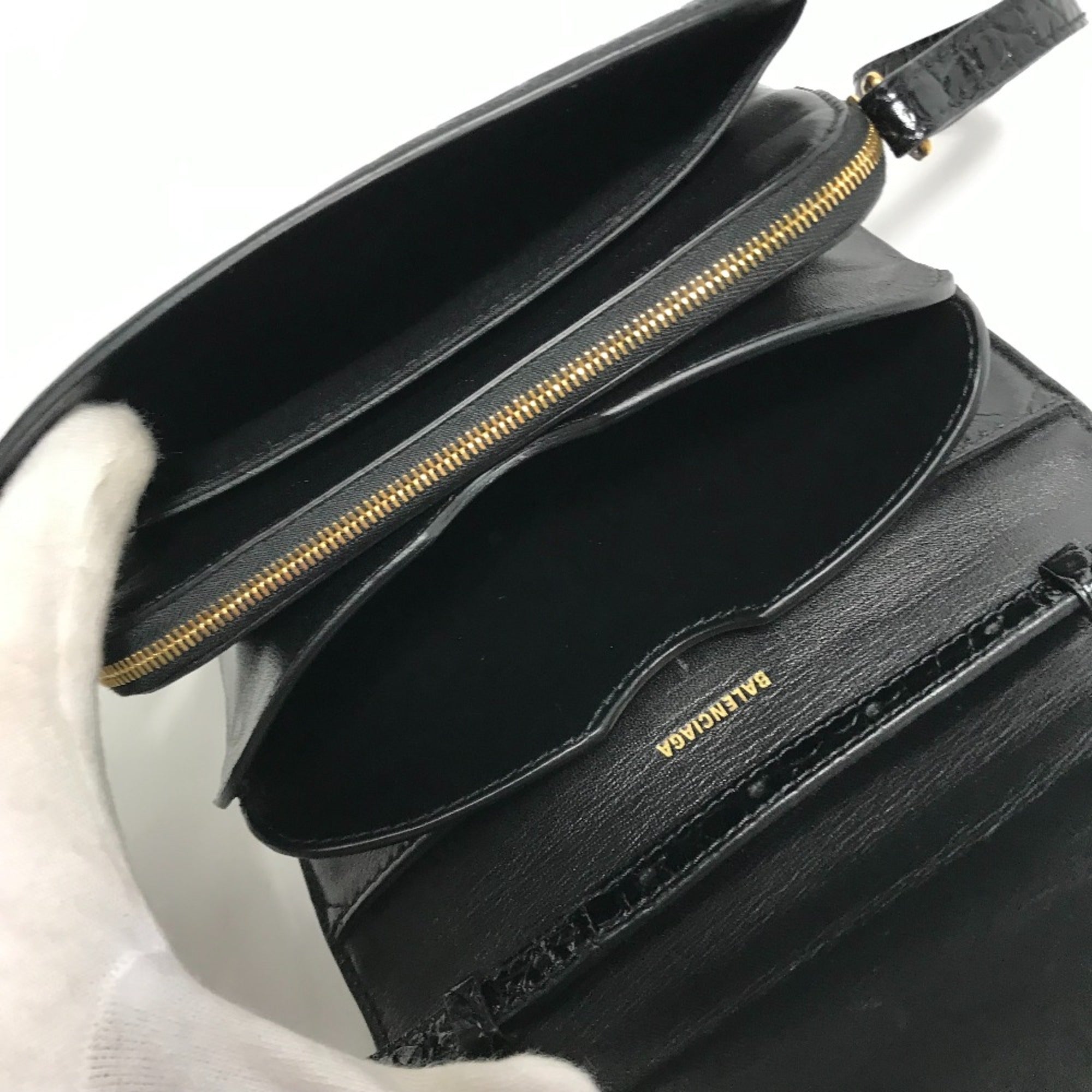 Balenciaga Black Leather Shoulder