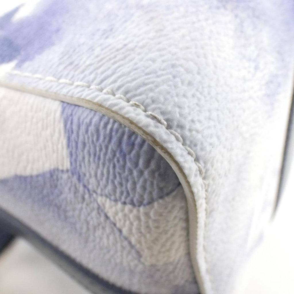 Louis Vuitton Monogram Blue Coated Canvas Boston Bag