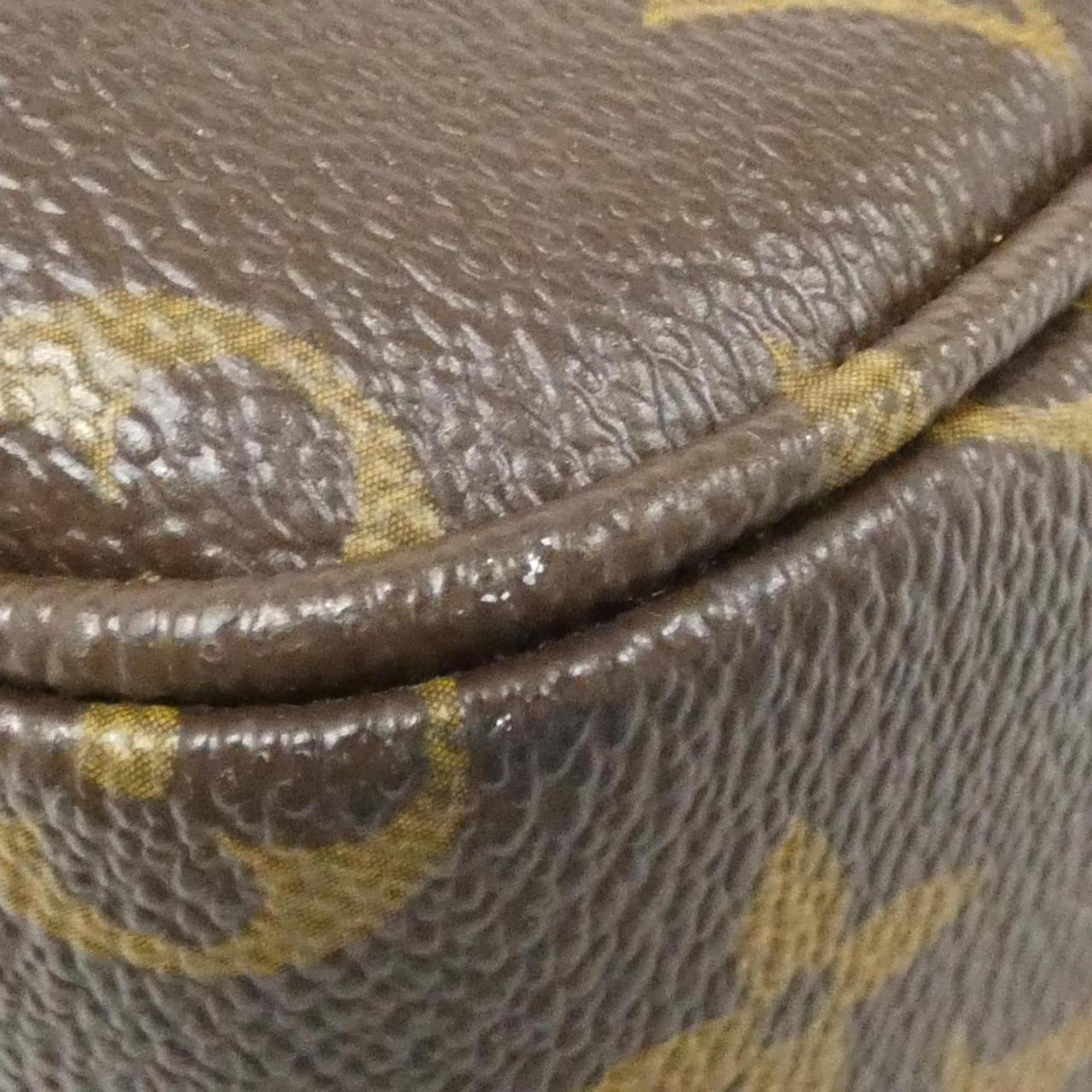Louis Vuitton Brown Coated Canvas Handbag