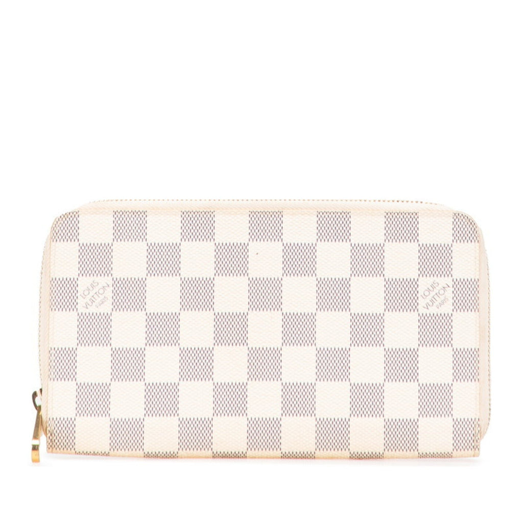 Louis Vuitton Damier Azur Azur Pvc Leather Long Wallet