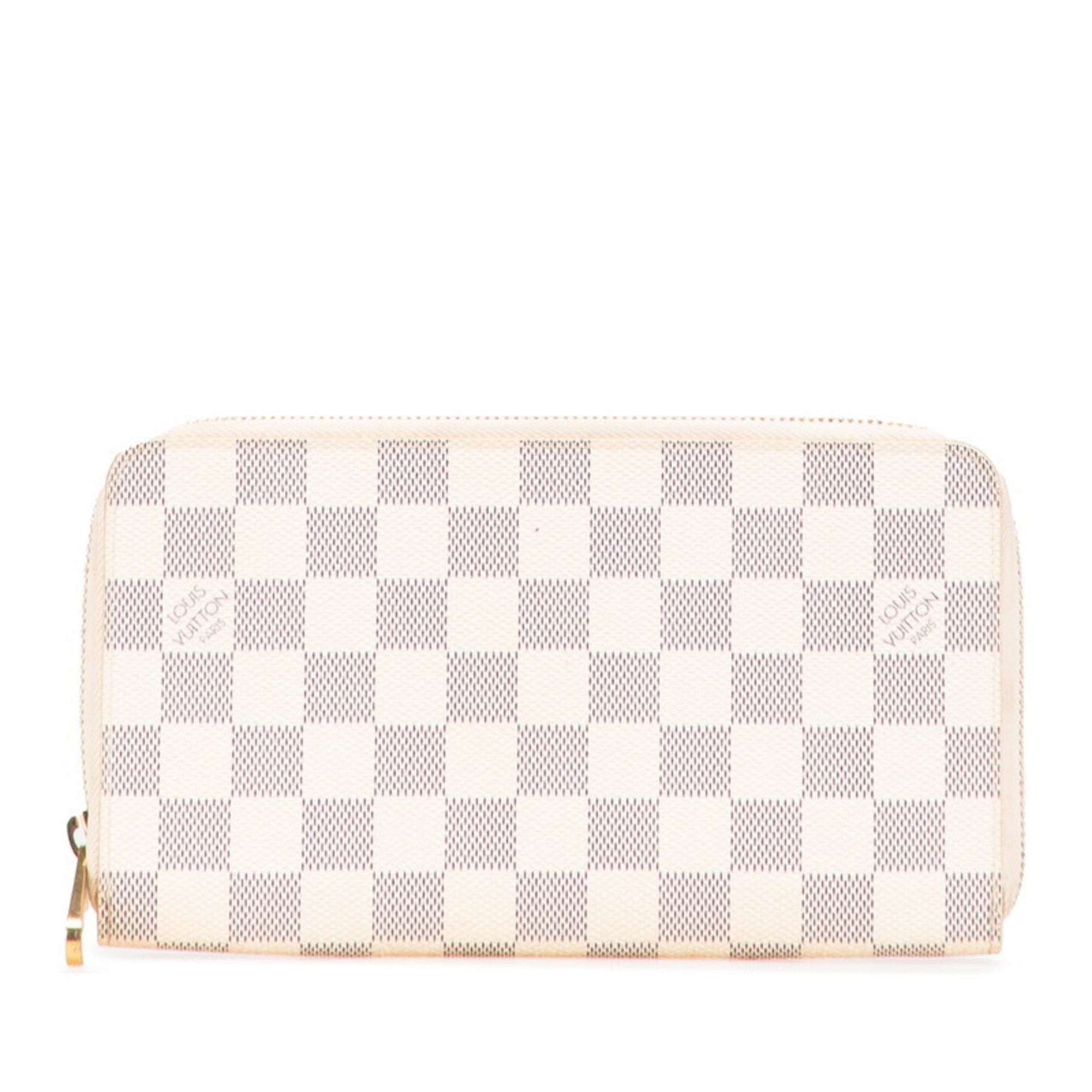 Louis Vuitton Damier Azur Azur Pvc Leather Long Wallet