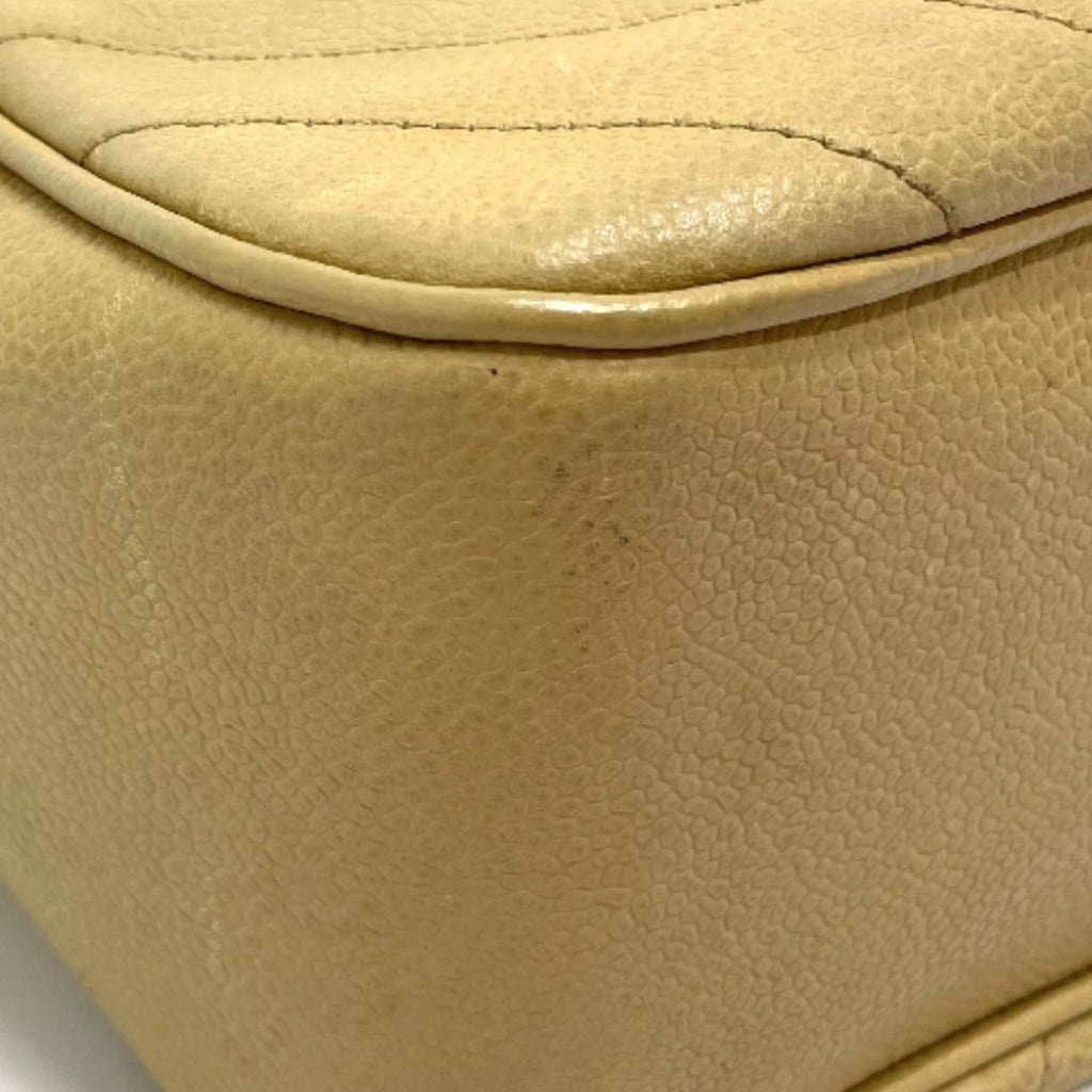 Chanel Beige Leather Shoulder Bag