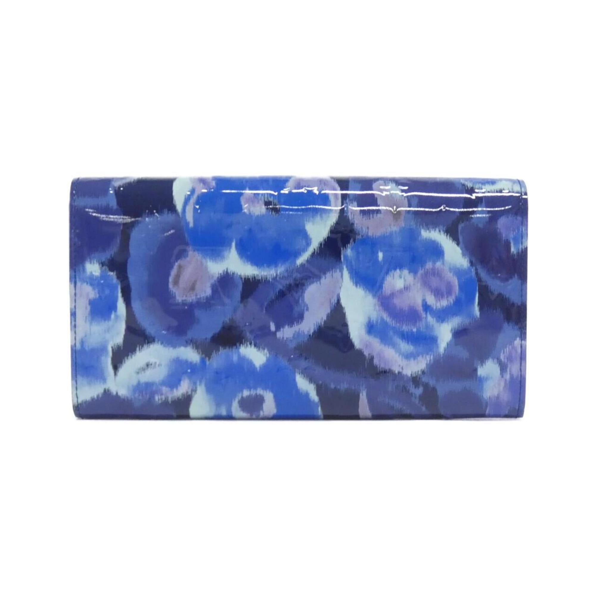 Louis Vuitton Blue Grand Blue Leather Long Wallet
