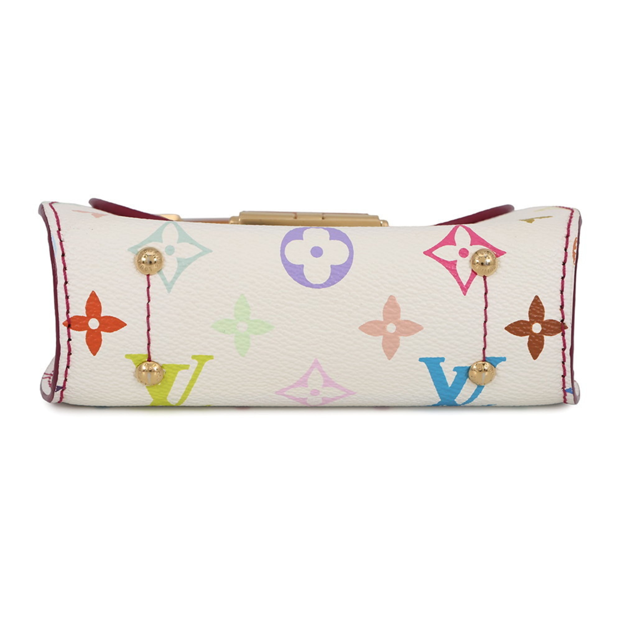 Louis Vuitton Blanc Multi-Color White Monogram Multicolore Handbag Shoulder Bag