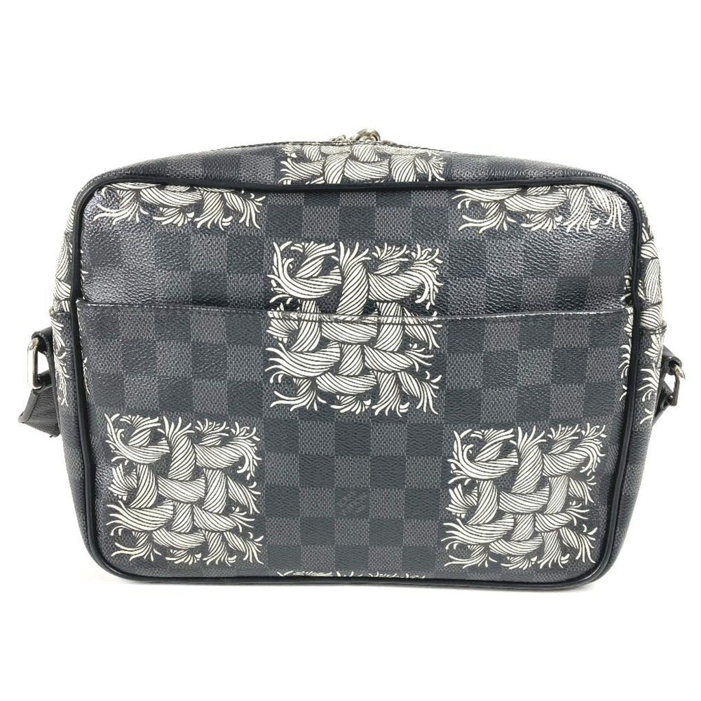 Louis Vuitton Black Damier Graphite Shoulder Bag