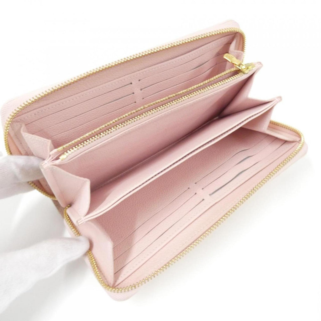 Louis Vuitton Light Pink Leather Long Wallet