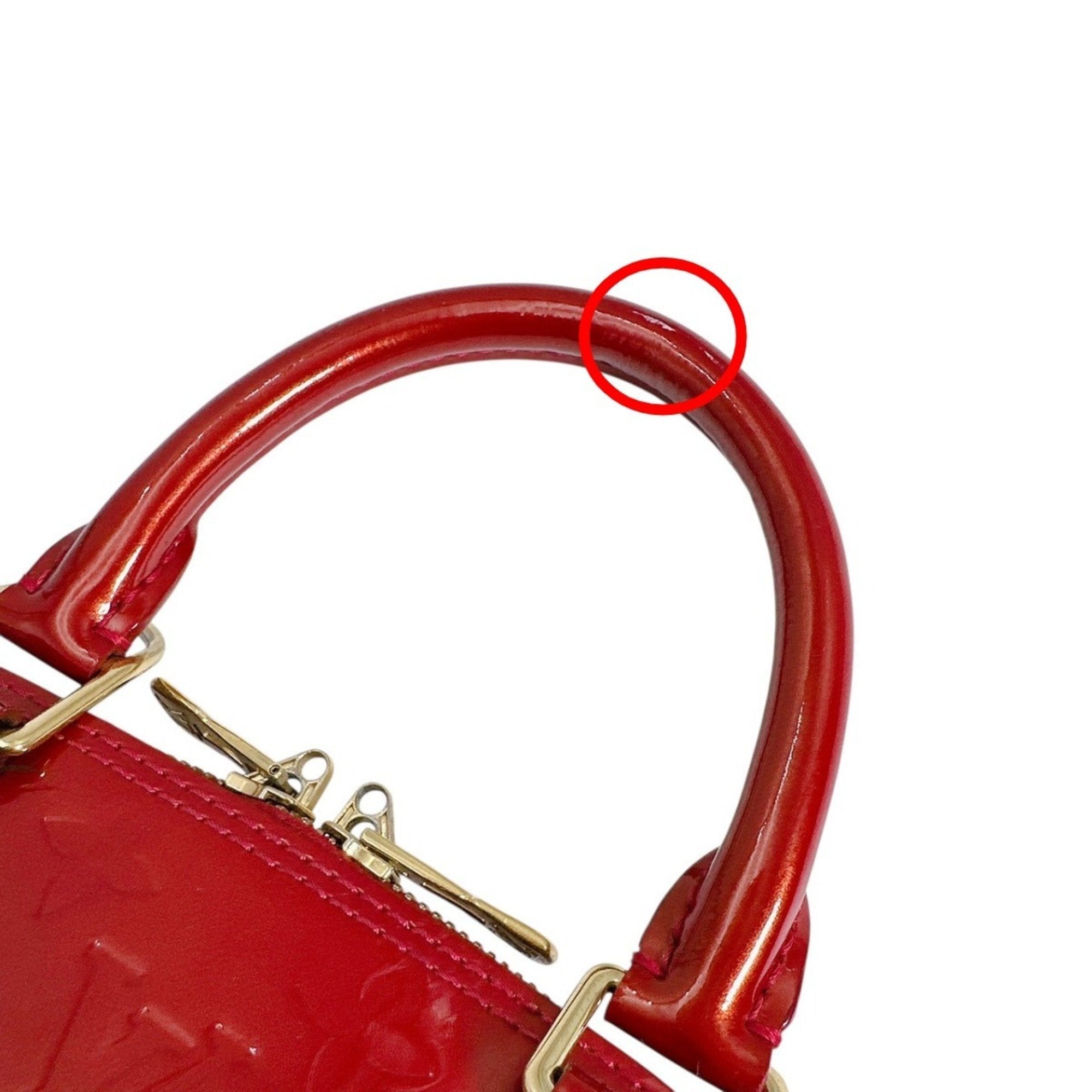 Louis Vuitton Pomme D'amour Red Color Monogram Vernis Handbag