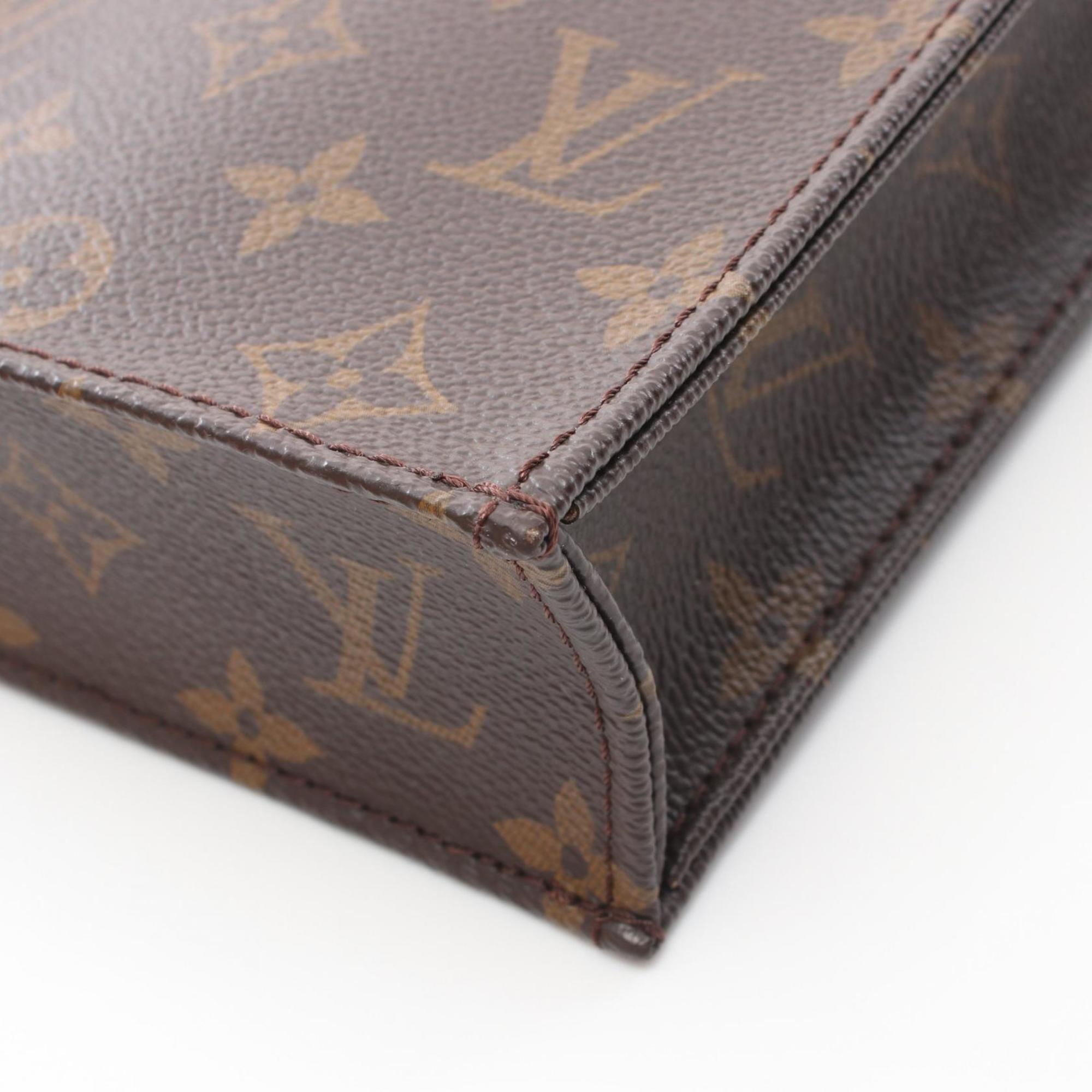 Louis Vuitton Brown Pvc Coated Canvas Leather Handbag