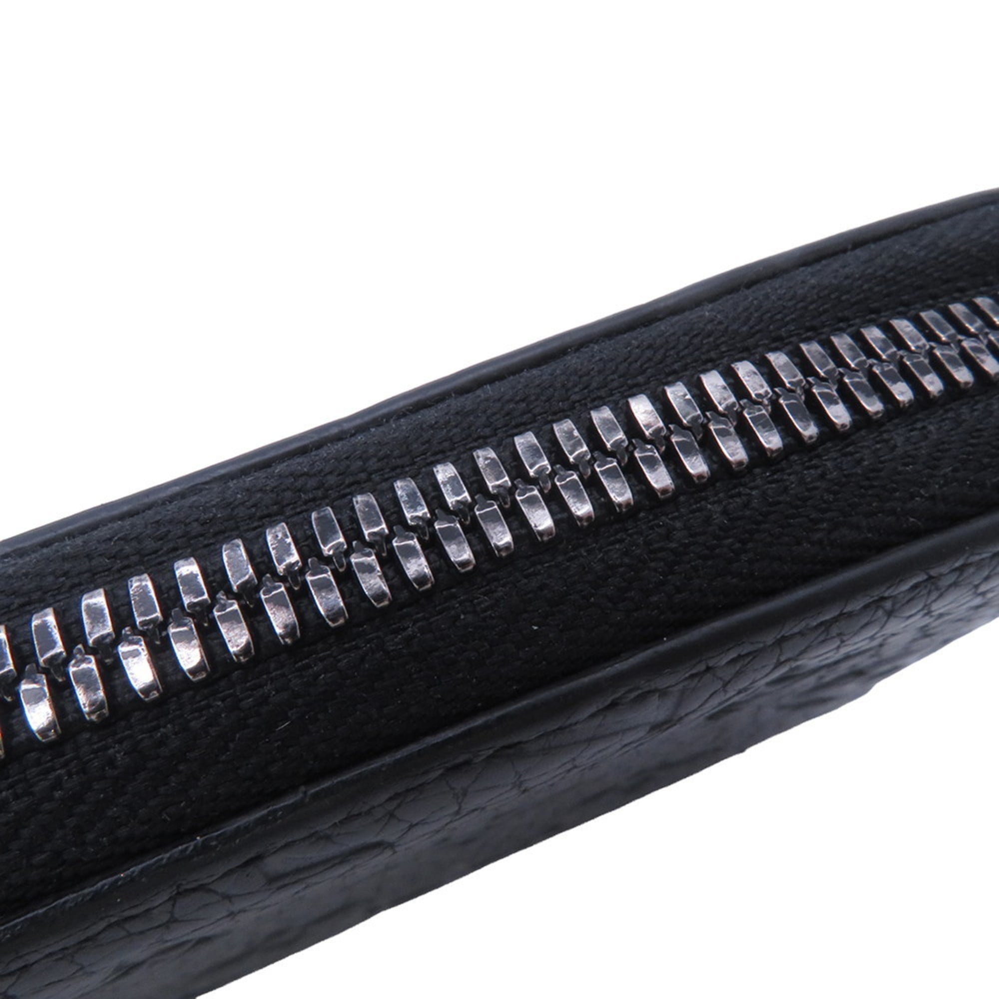 Louis Vuitton Black Noir Leather Long Wallet