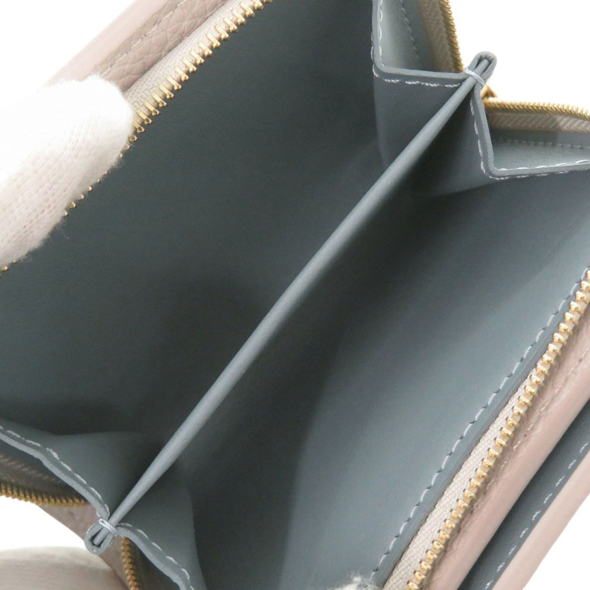 Louis Vuitton Blue Pink Mahina Leather Wallet