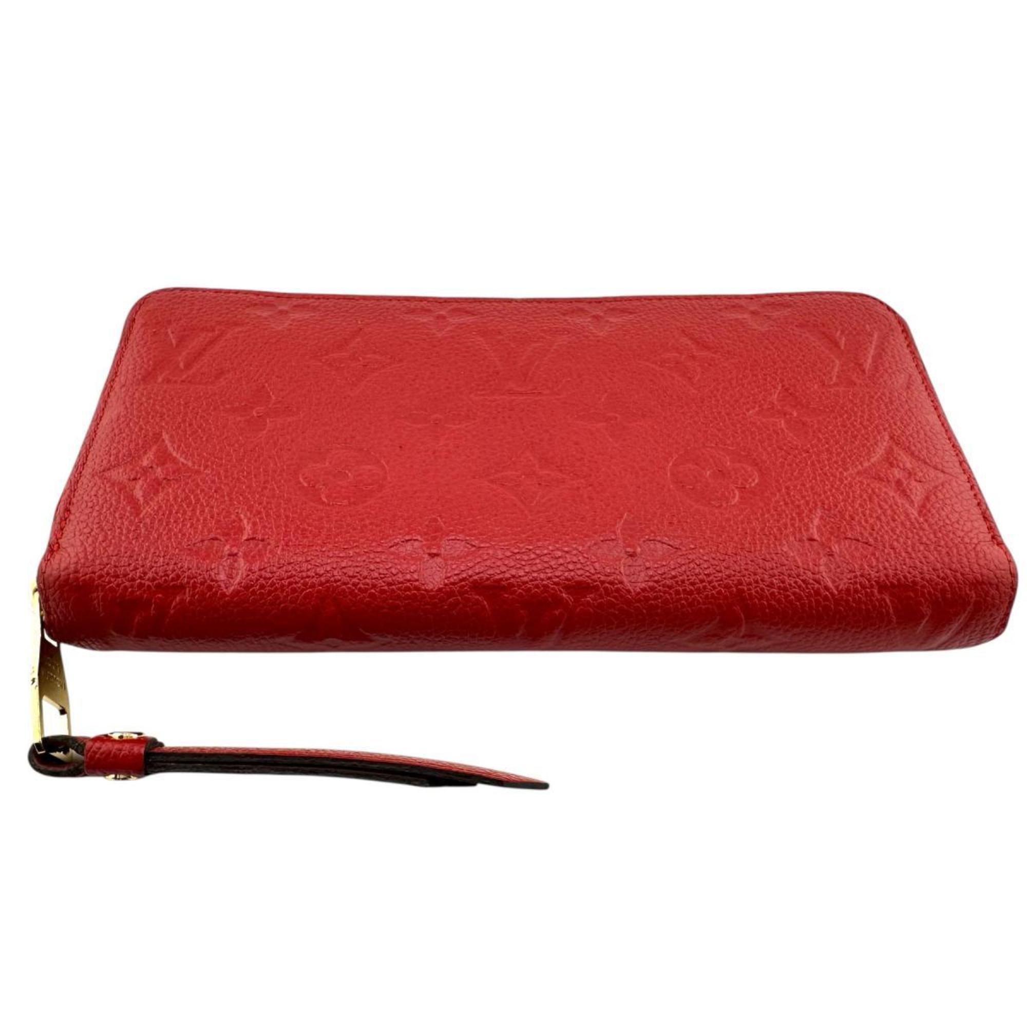 Louis Vuitton Monogram Empreinte Red Color Monogram Empreinte Long Wallet