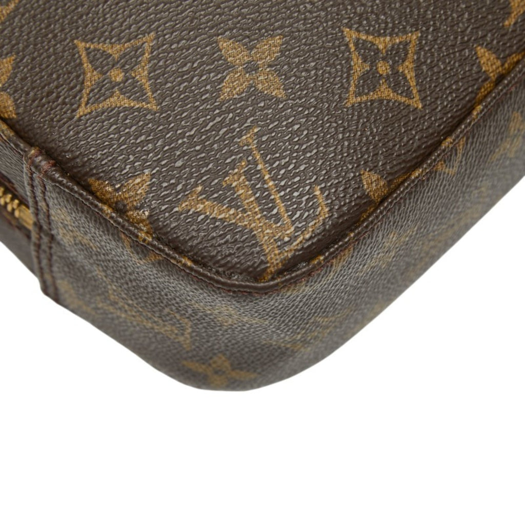 Louis Vuitton Brown Pvc Leather Handbag Shoulder Bag