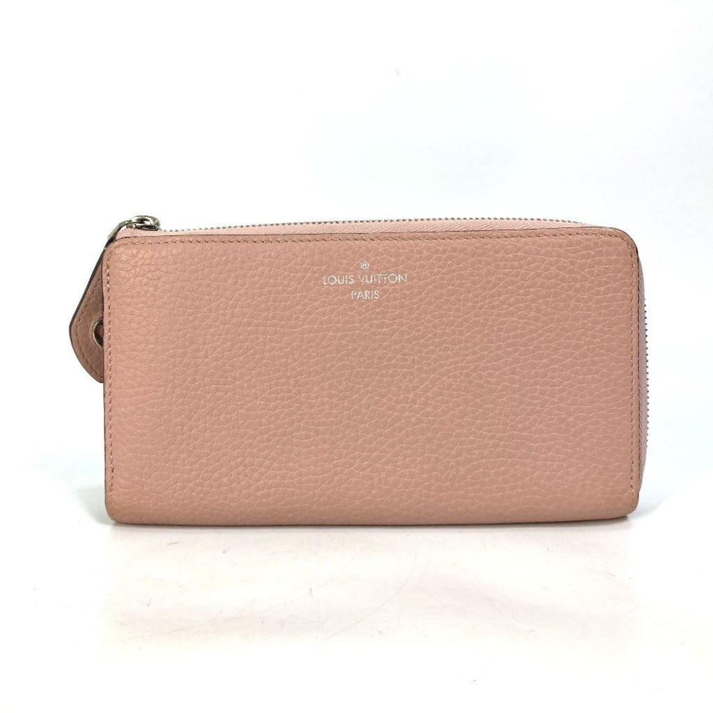 Louis Vuitton Pink Leather Long Wallet