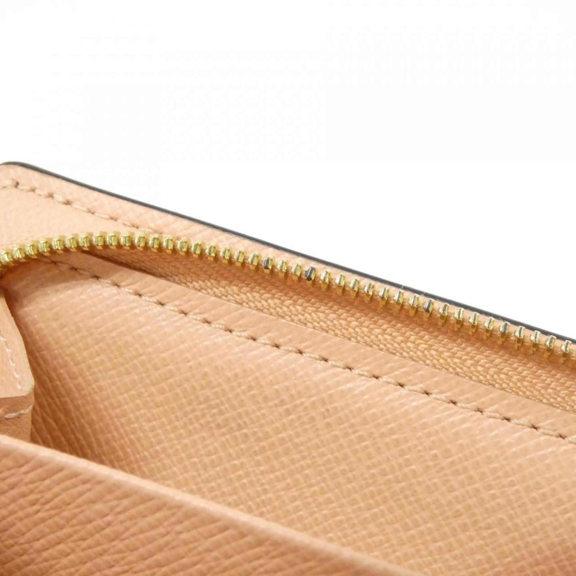 Louis Vuitton Brown Cream Coated Canvas Wallet