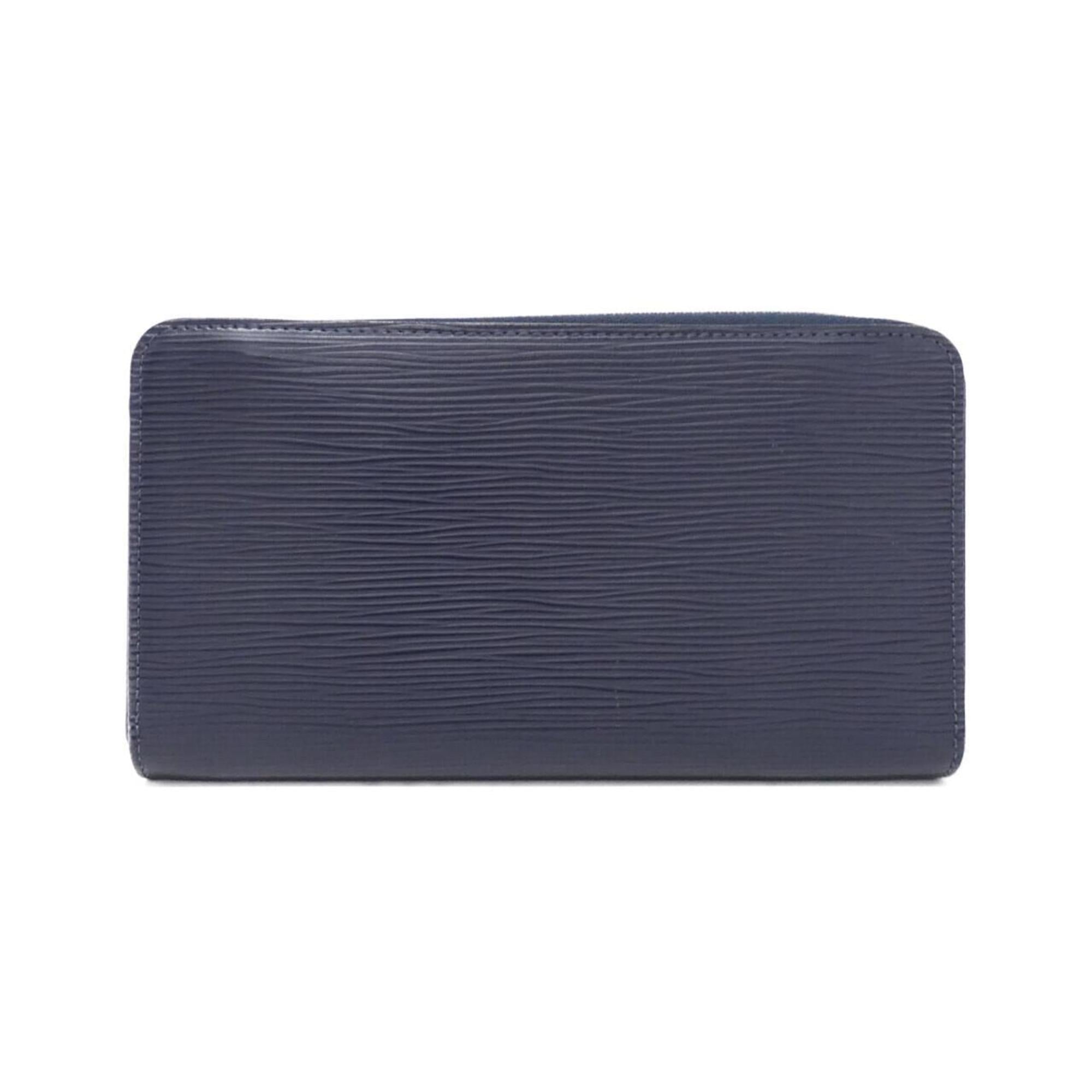 Louis Vuitton Navy Leather Long Wallet