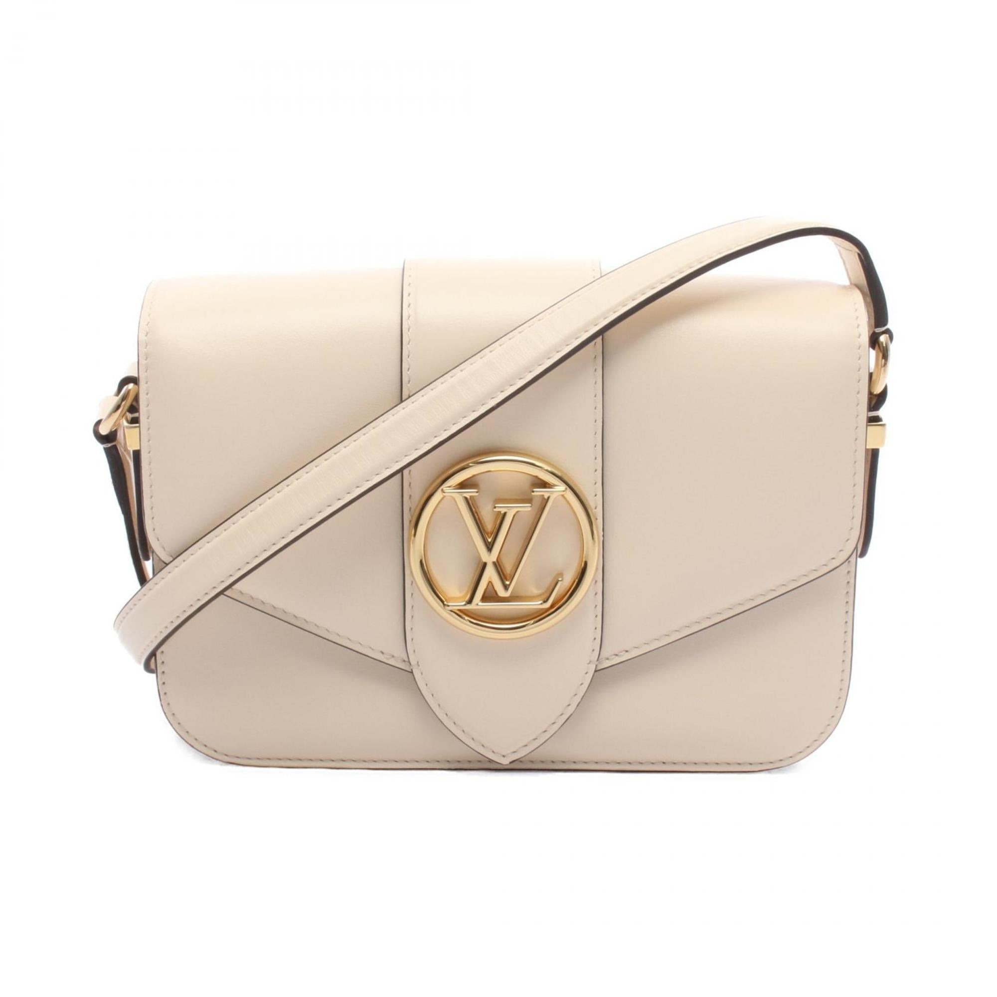 Louis Vuitton Ivory Leather Shoulder Bag