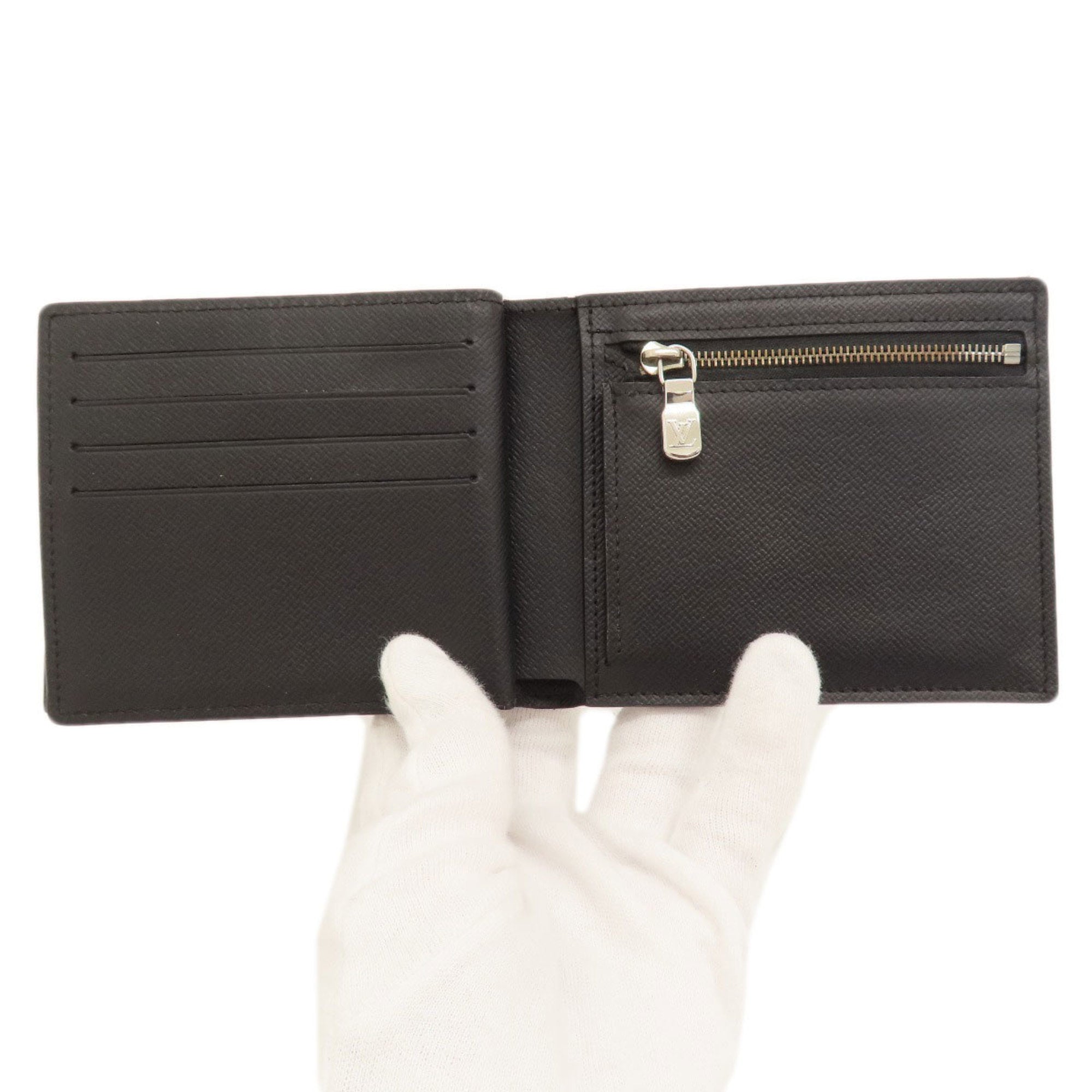 Louis Vuitton Black Taiga Leather Wallet