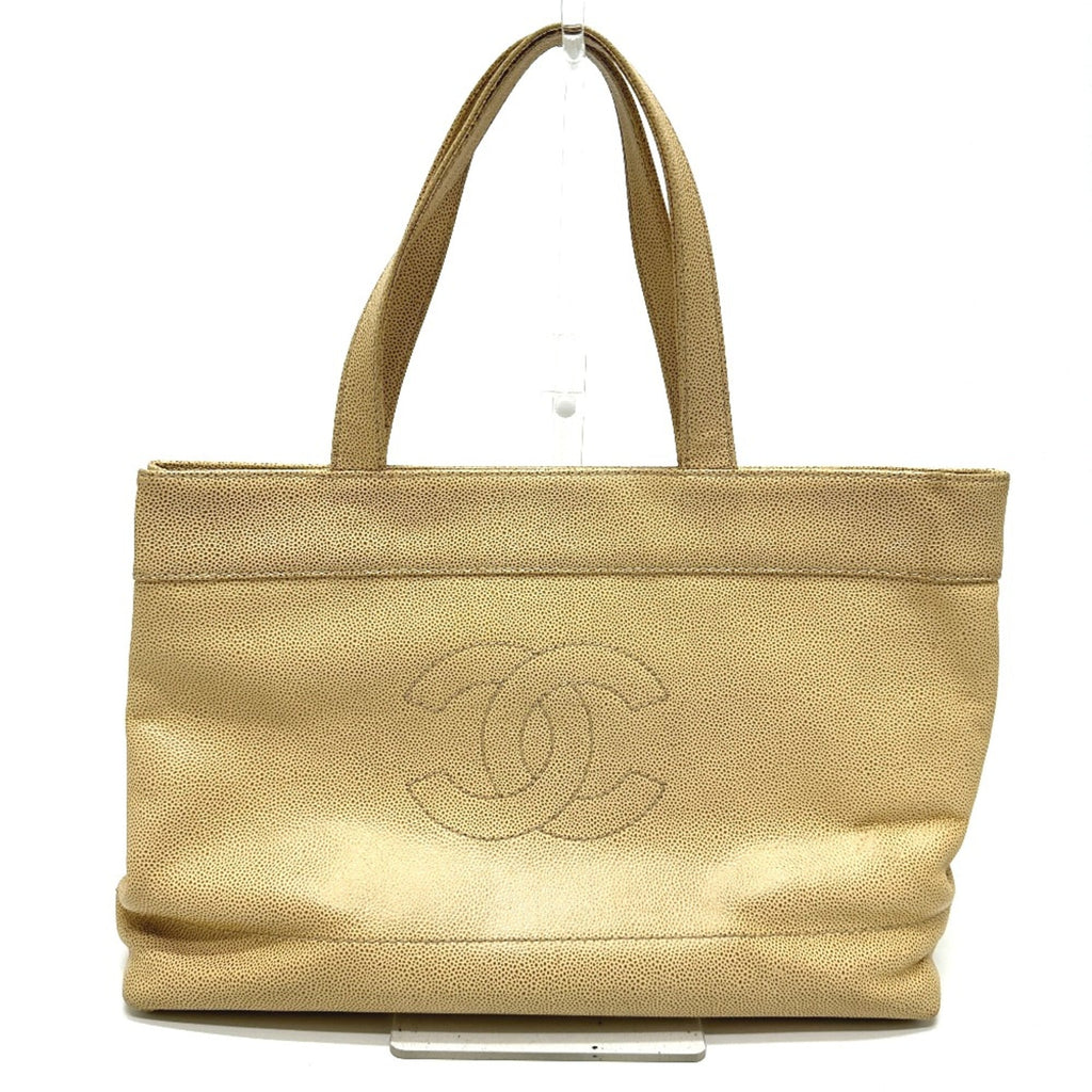 Chanel Beige Leather Tote Bag