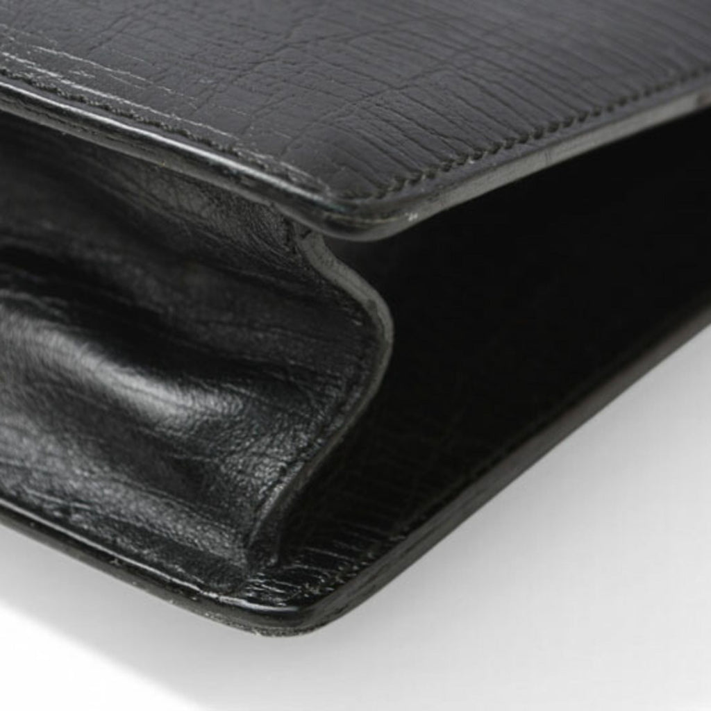 Gucci Black Leather Briefcase (Pre-Owned)