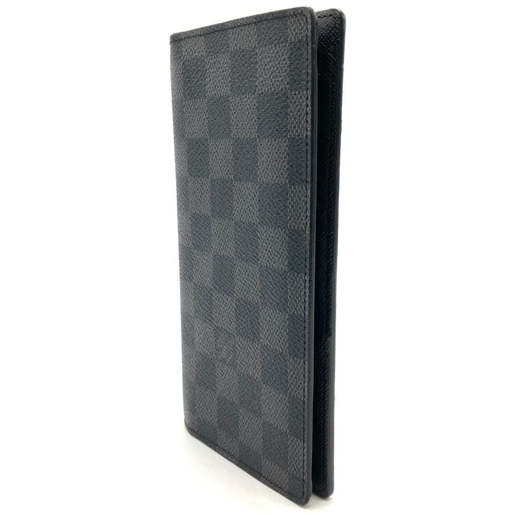 Louis Vuitton Black Damier Graphite Damier Graphite Long Wallet