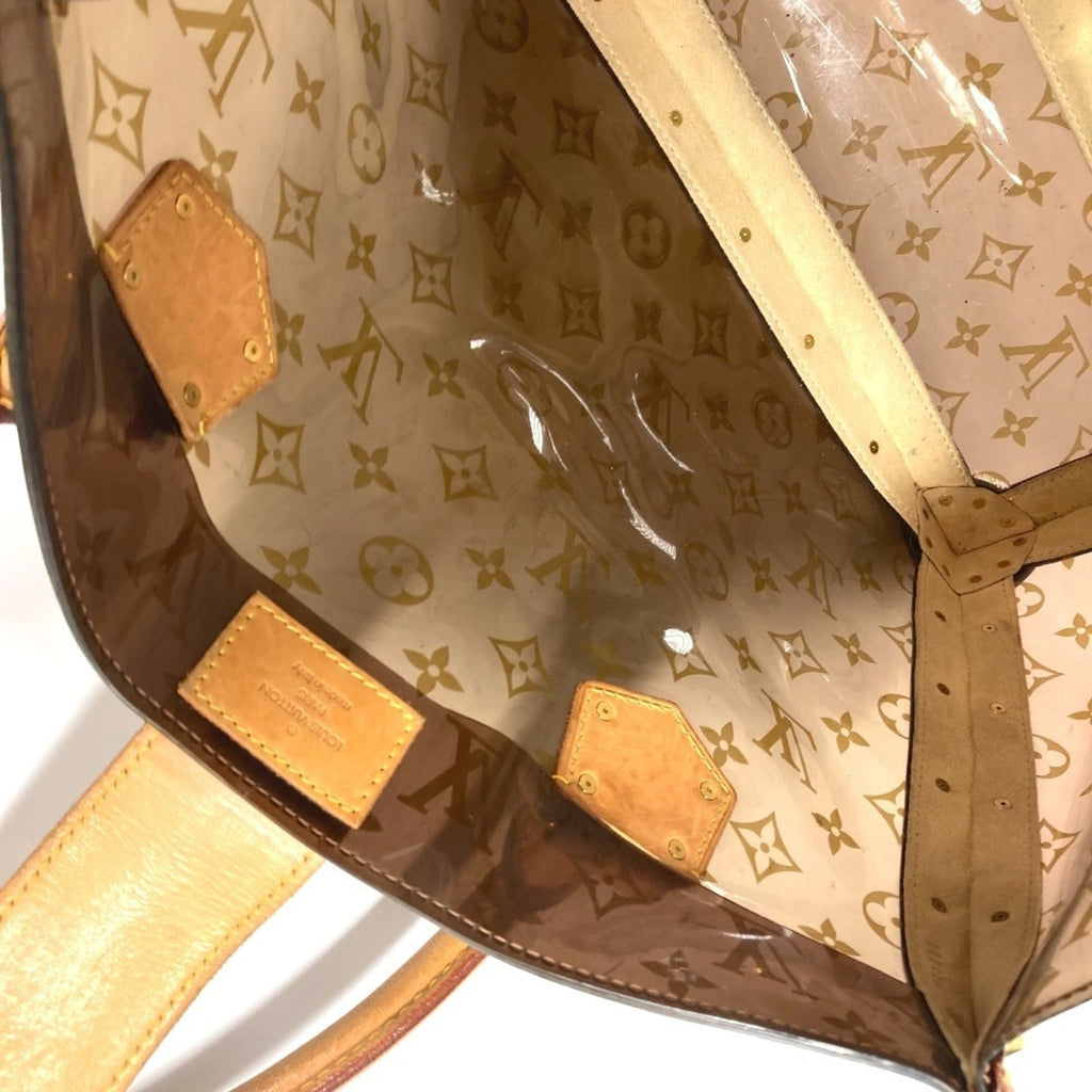 Louis Vuitton Brown Vinyl Shoulder Bag Tote Bag
