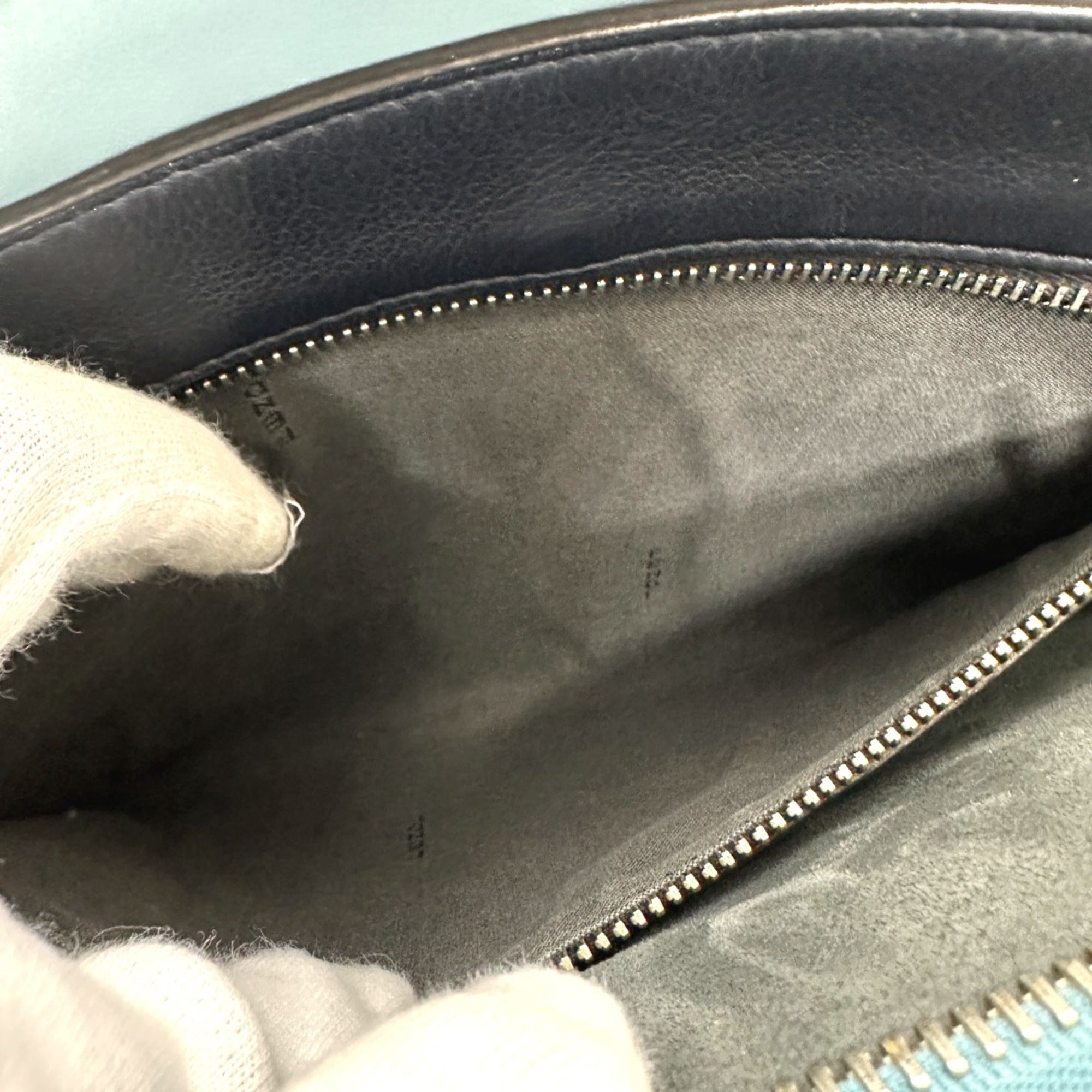 Fendi Blue Leather Handbag