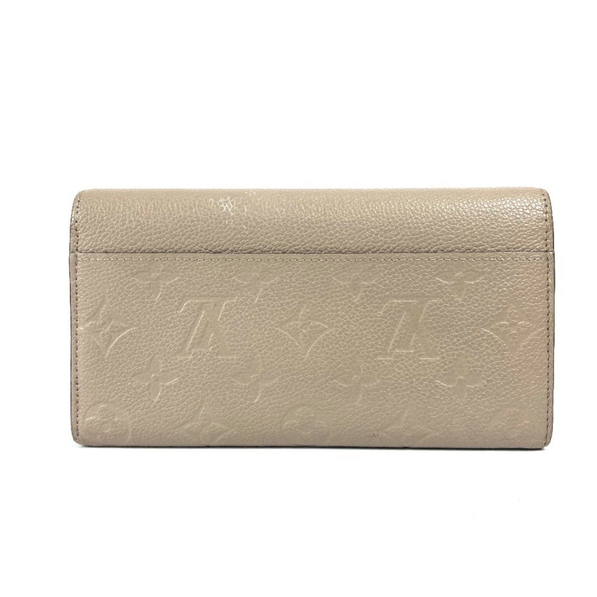 Louis Vuitton Beige Tourterelle Monogram Empreinte Long Wallet