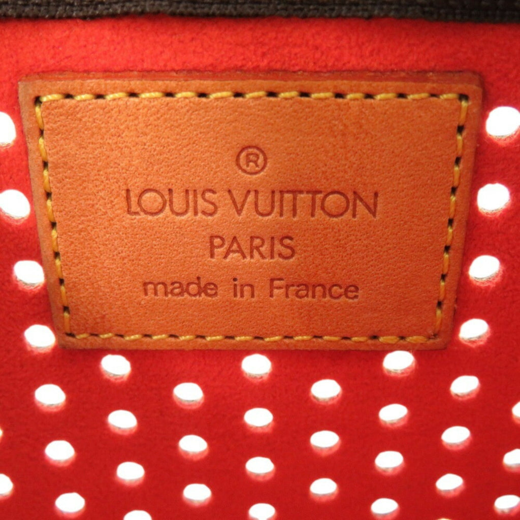 Louis Vuitton Lv Orange Monogram Monogram Perforated Pochette Pouch