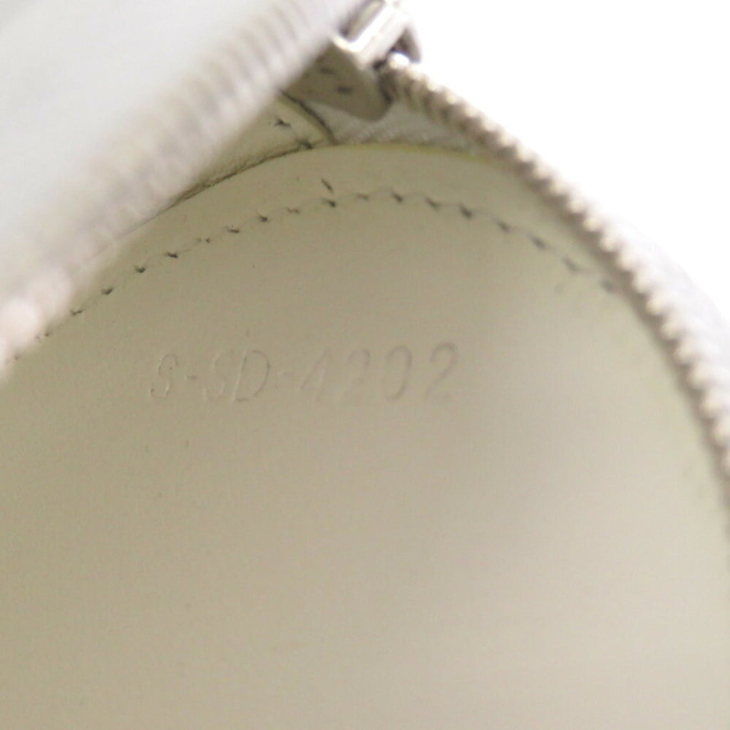 Celine Silver White Leather Coin Purse/Coin Case
