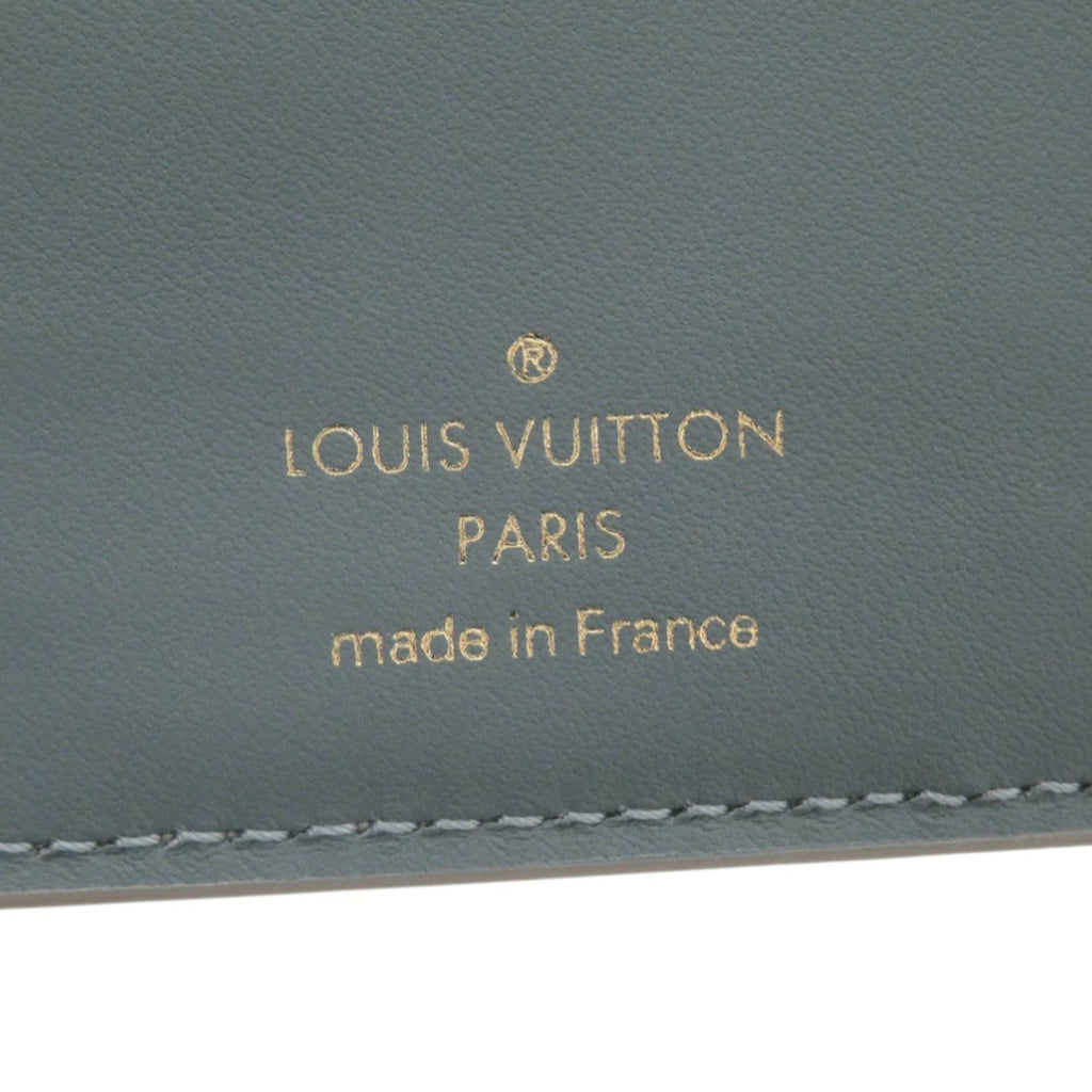 Louis Vuitton Blue Pink Mahina Leather Wallet