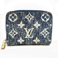 Louis Vuitton Monogram Blue Jacquard Denim Coin Purse/Coin Case